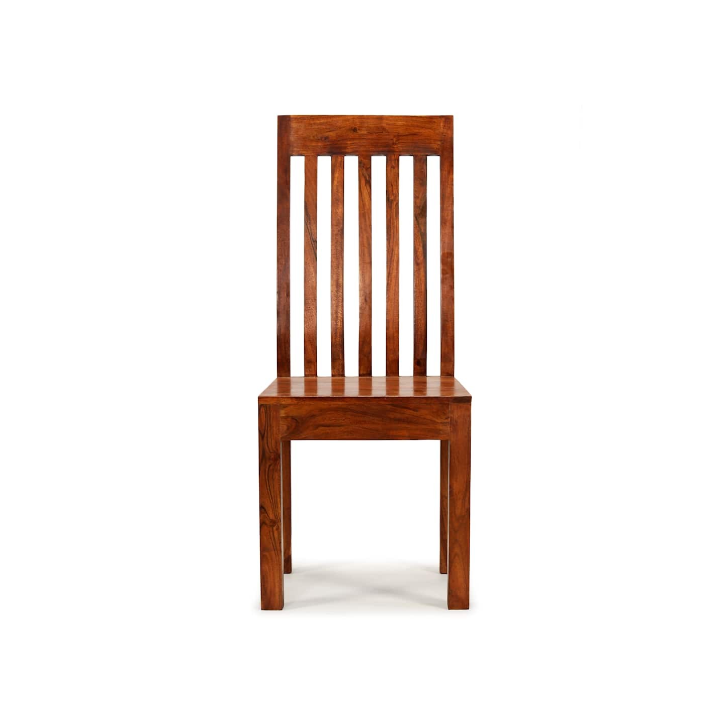 Chaise à manger lot de 2 Bois avec finition miel Moderne
