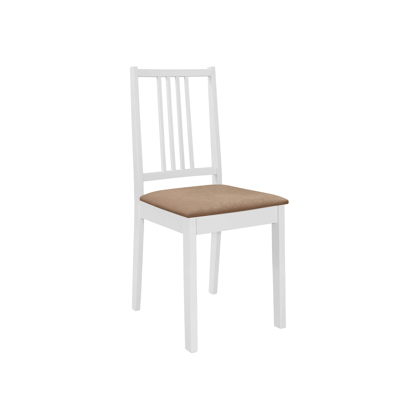 Chaises à manger avec coussins lot de 2 blanc bois solide