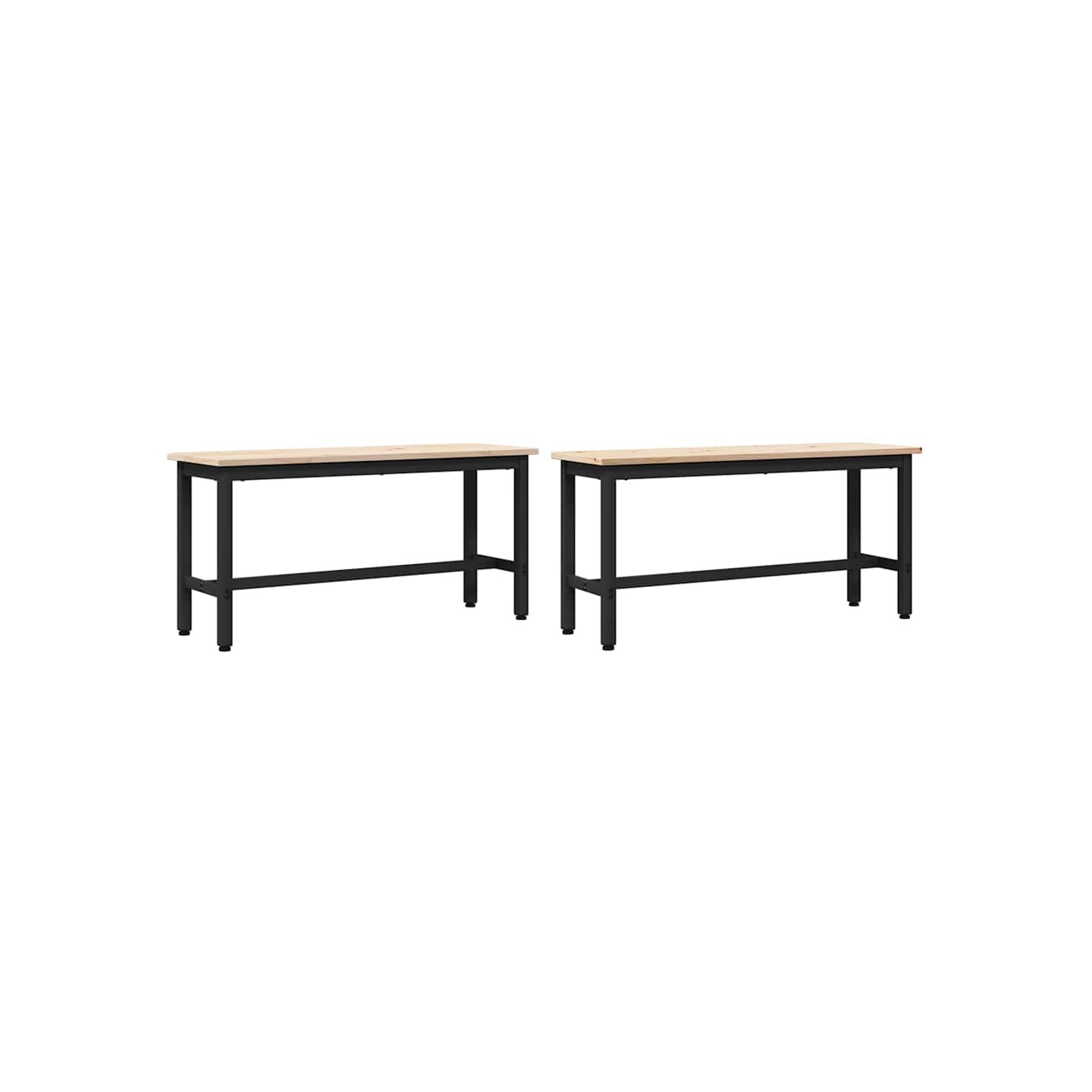 Bancs de Salle à Manger 100 x 32,5 x 49 cm 2 pc