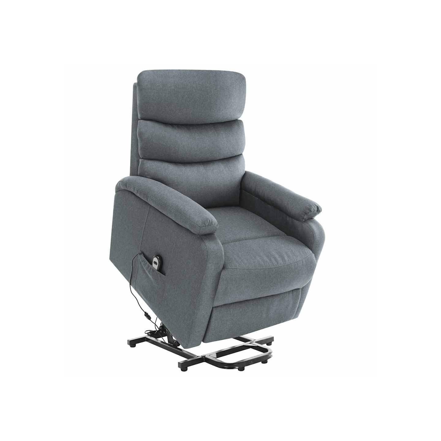 Fauteuil de massage inclinable Gris clair Tissu