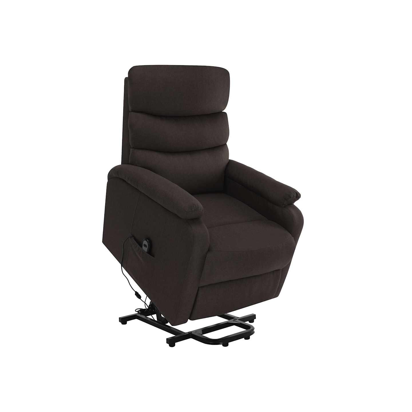 Fauteuil de massage Marron foncé Tissu