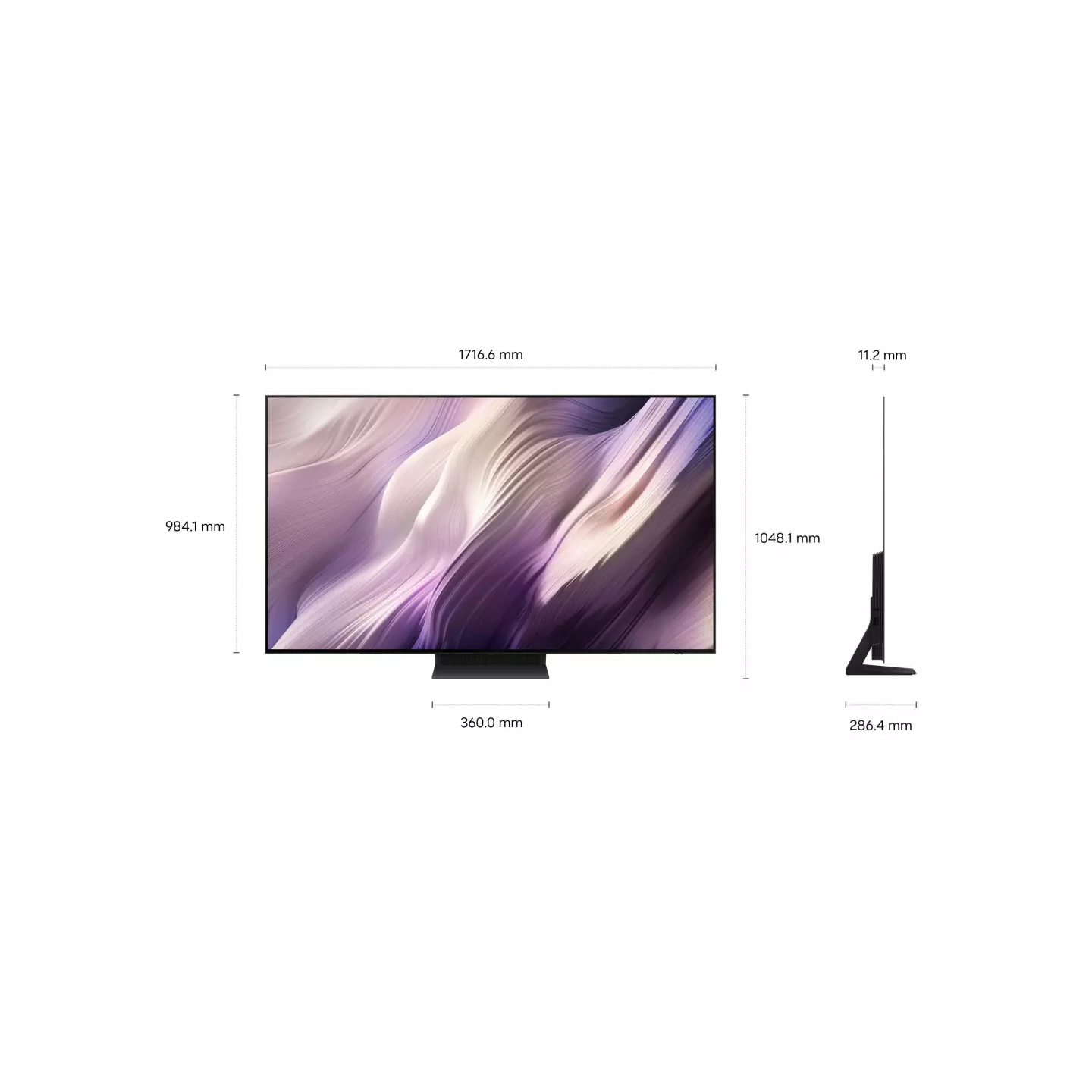 TV OLED Samsung TQ77S95H 77" 4K 165 Hz One Connect | Nimestore