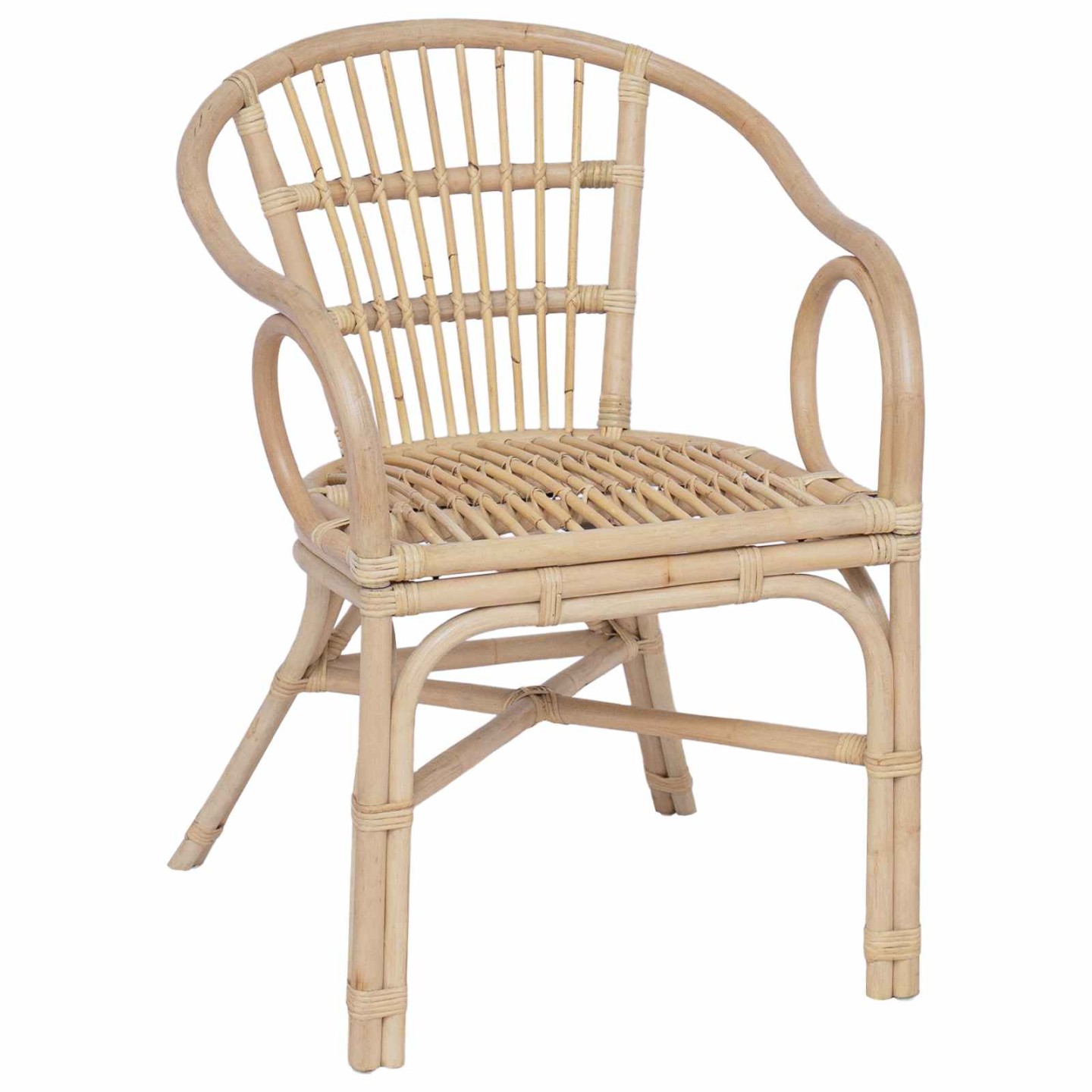 Chaise empilable Naturel 58 x 60 x 81 cm Rotin