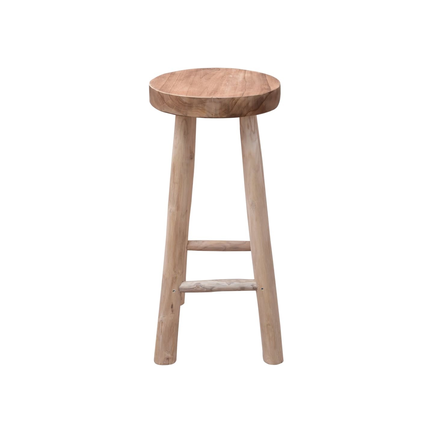 Chaise de bar Bois de teck solide