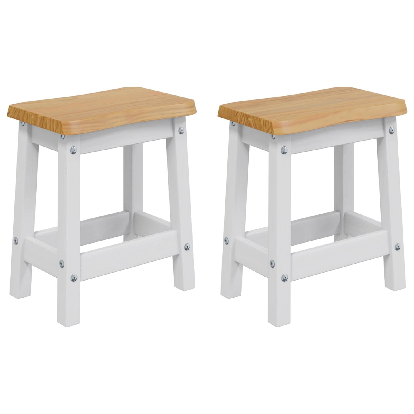 Tabouret de bar EKAI 2 pc Blanc 40 x 29 x 45,5 cm