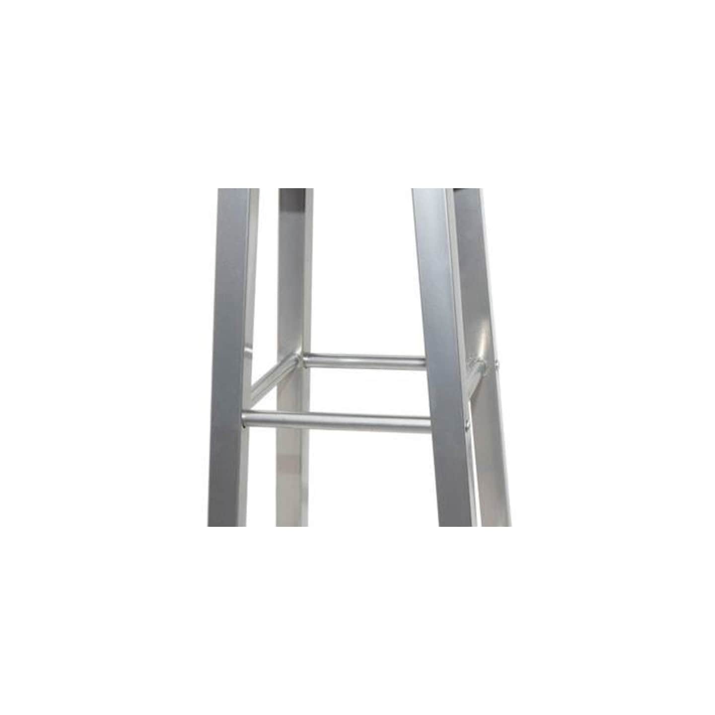 Tabouret de bar lot de 2 métal avec siège en MDF