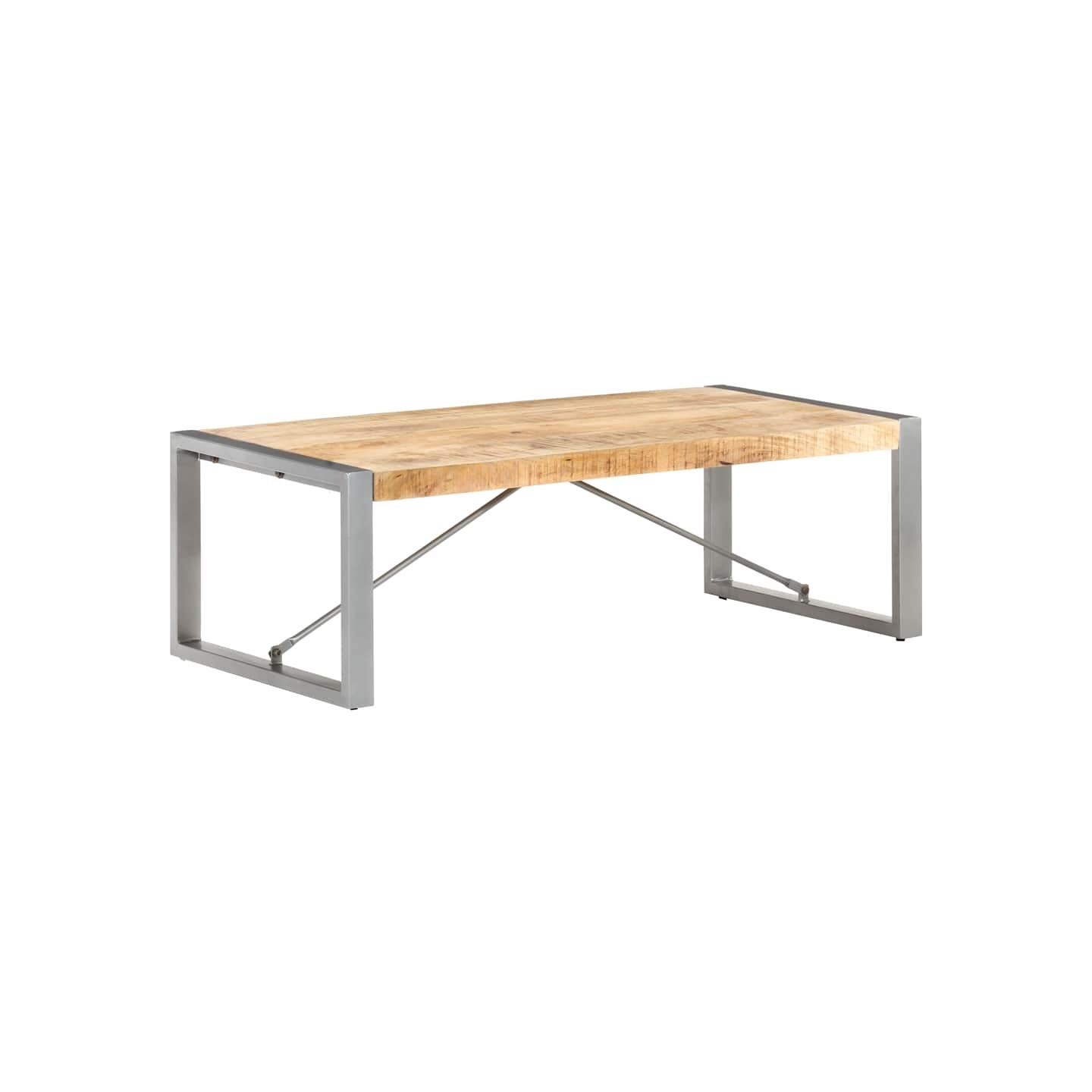 Table basse 120x60x40 cm Bois de manguier brut