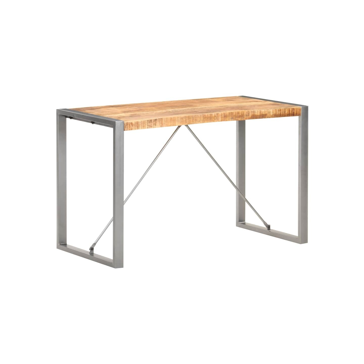 Table à dîner 120x60x75 cm Bois de manguier massif brut