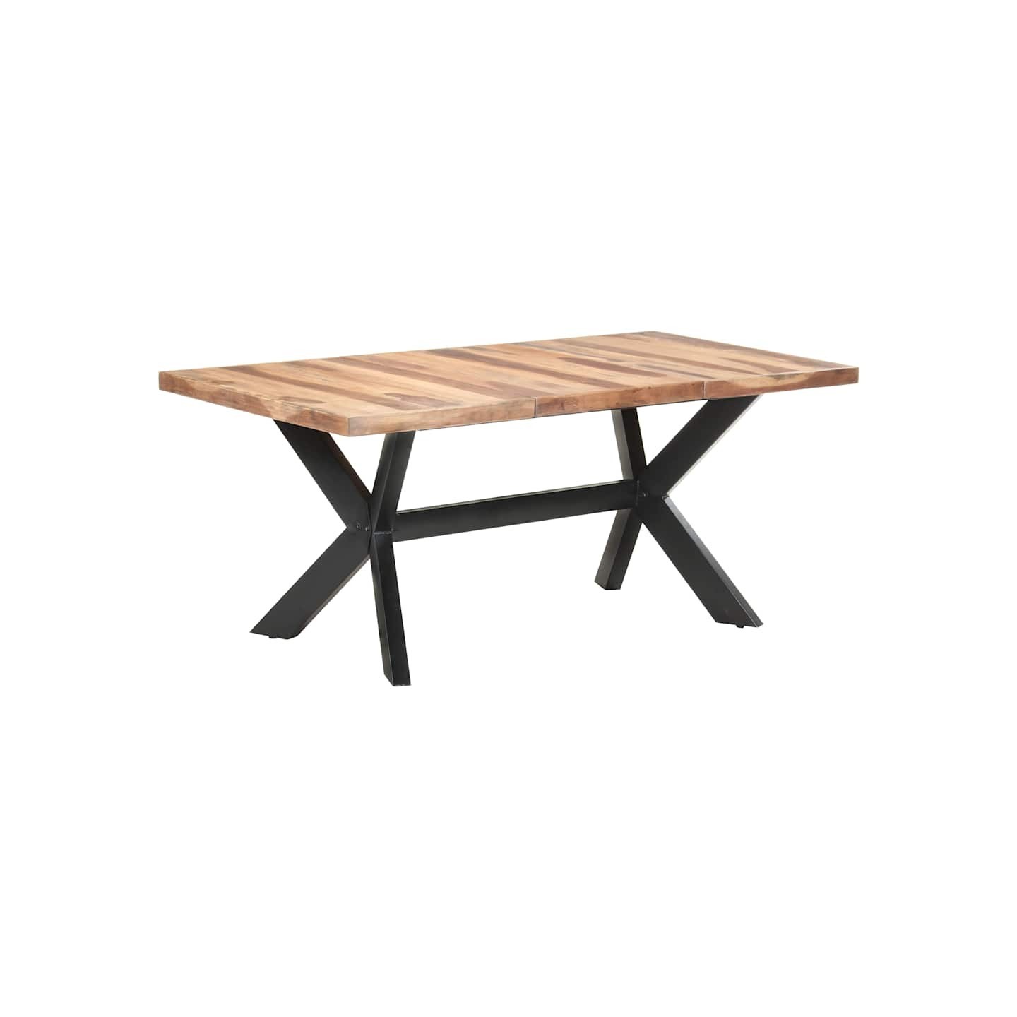Table de salle à manger 180x90x75 cm Bois avec finition miel