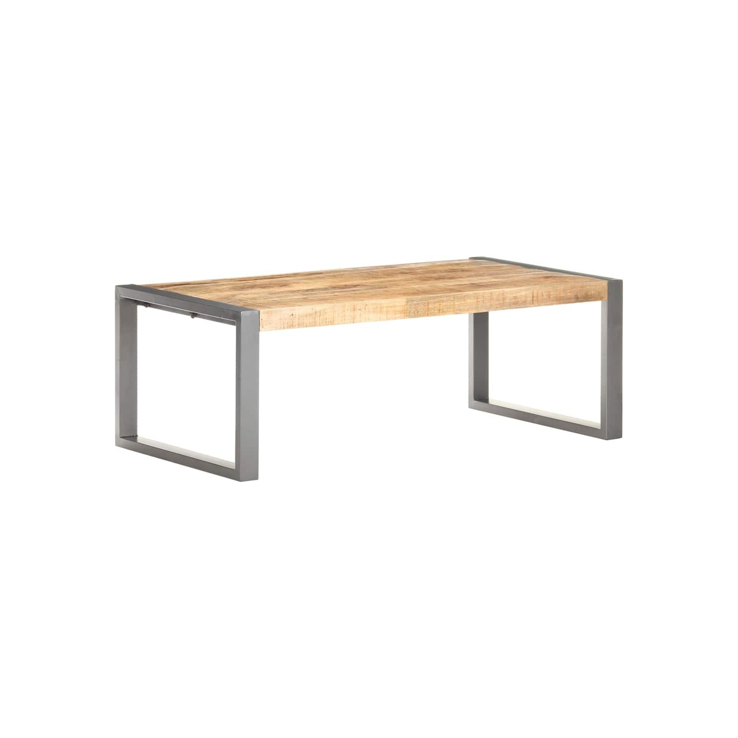 Table basse 110x60x40 cm Bois de manguier brut