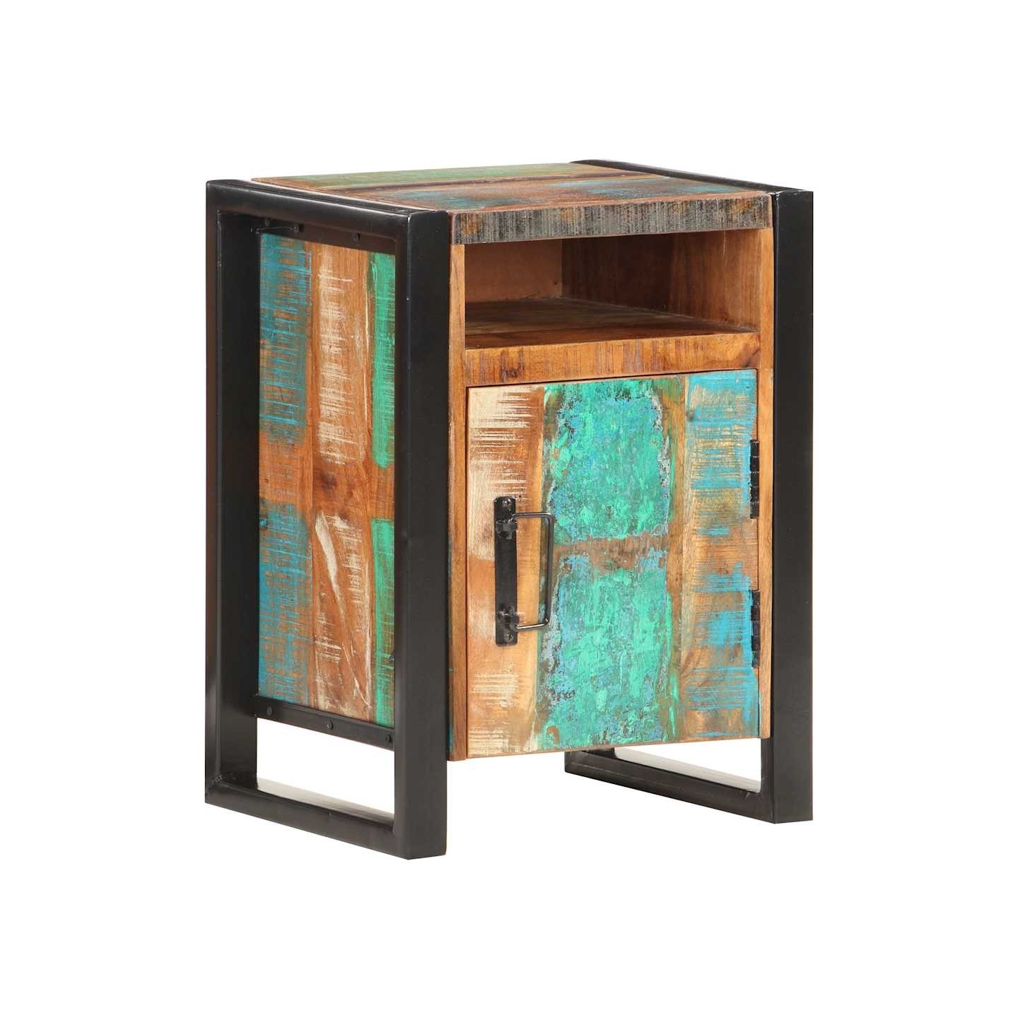 Table de chevet 40x35x55 cm Bois de récupération massif