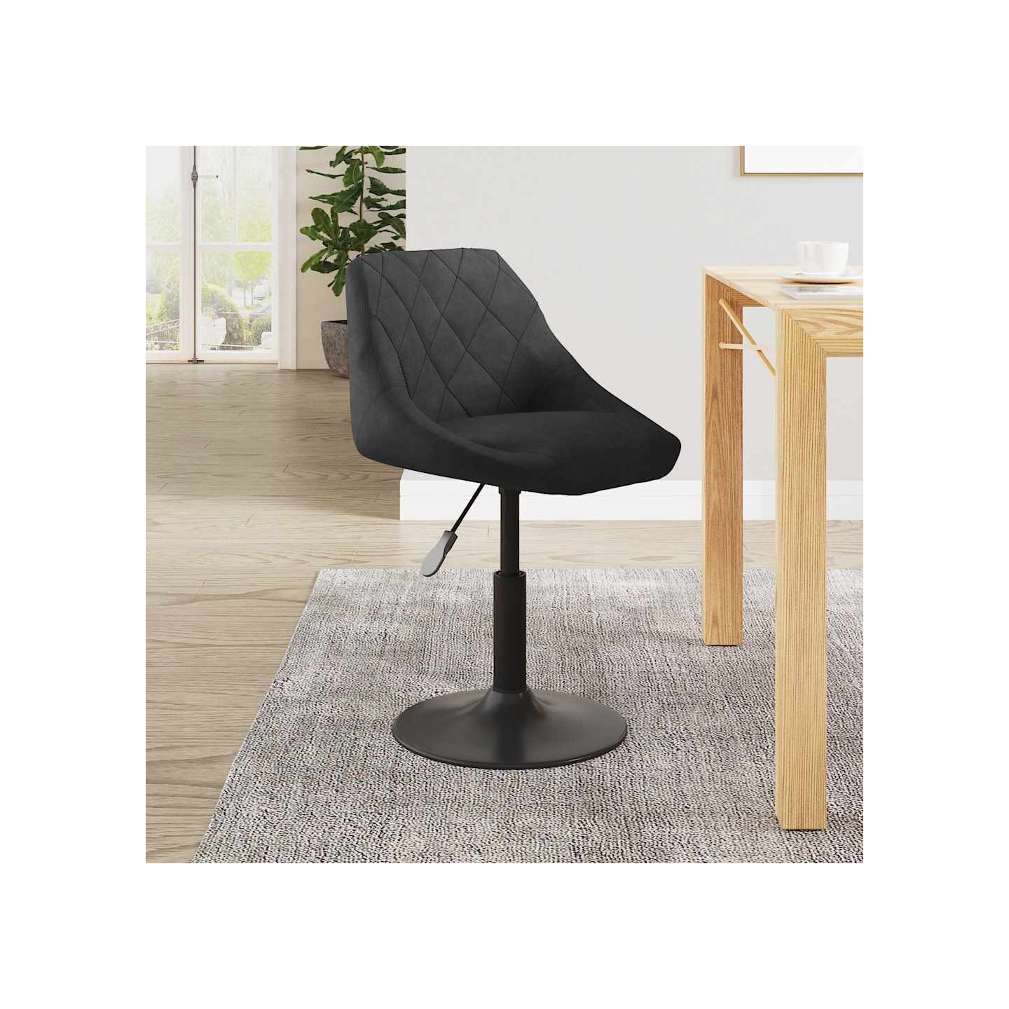 Tabouret de bar Noir Velours