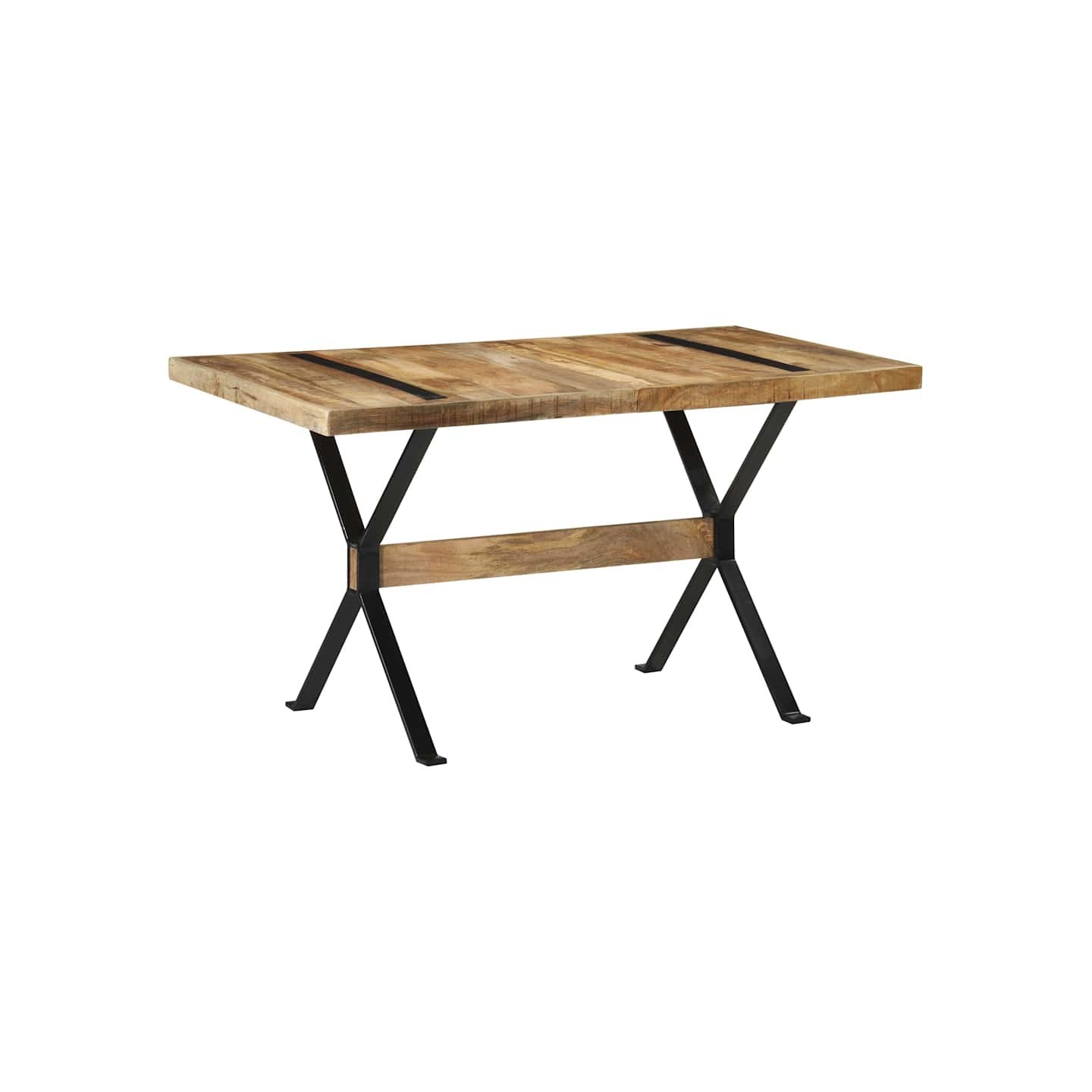 Table à manger 140x70x76 cm Bois de manguier brut