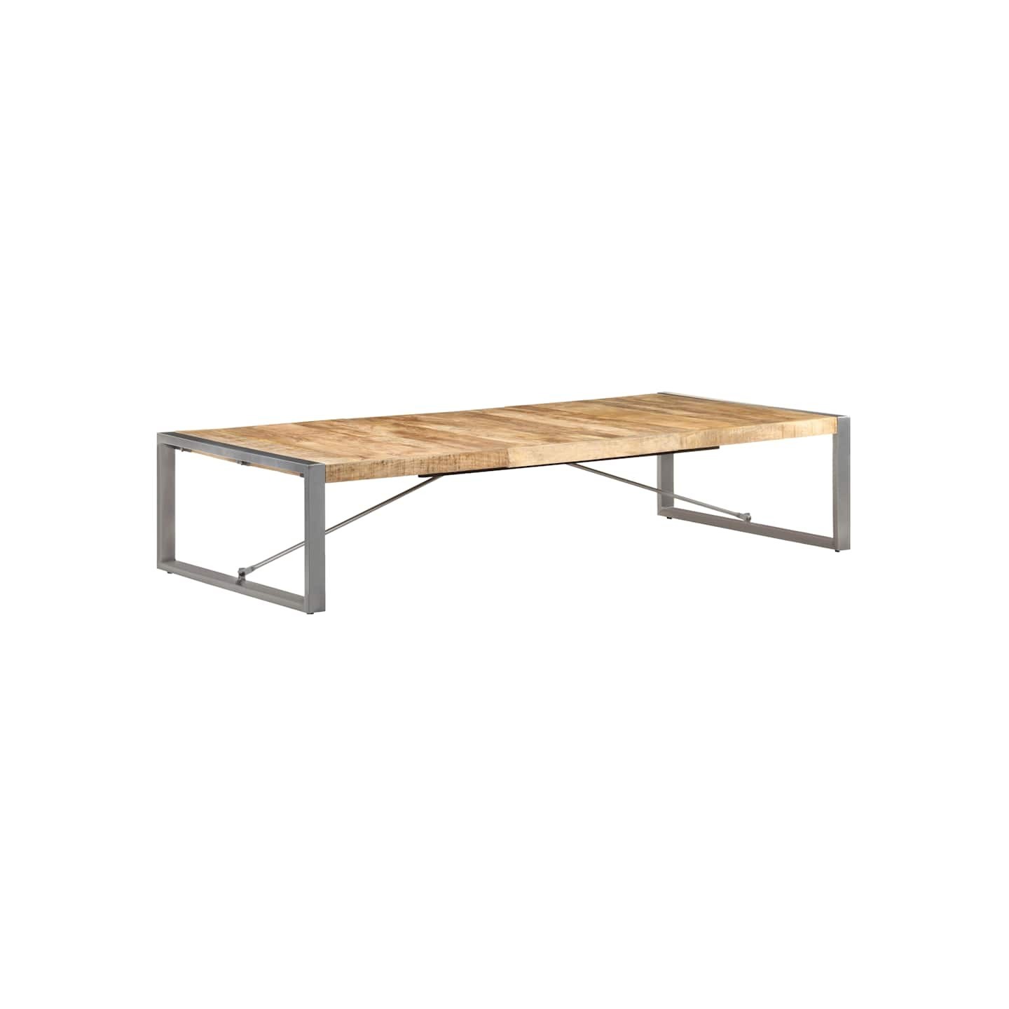 Table basse 180x90x40 cm Bois de manguier brut