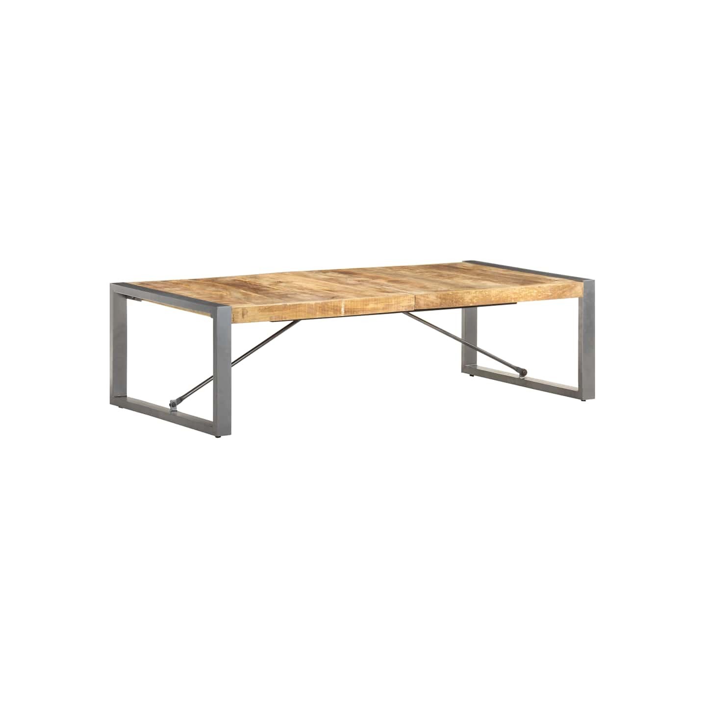 Table basse 140x70x40 cm Bois de manguier brut