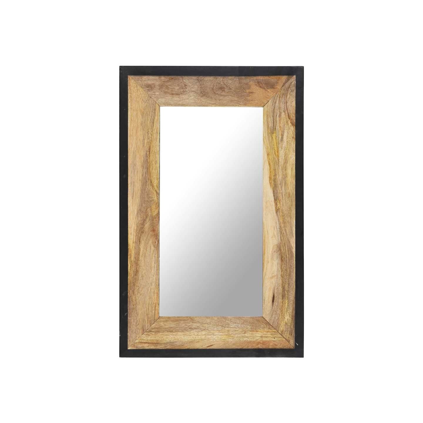 Miroir 80x50 cm Bois de manguier massif
