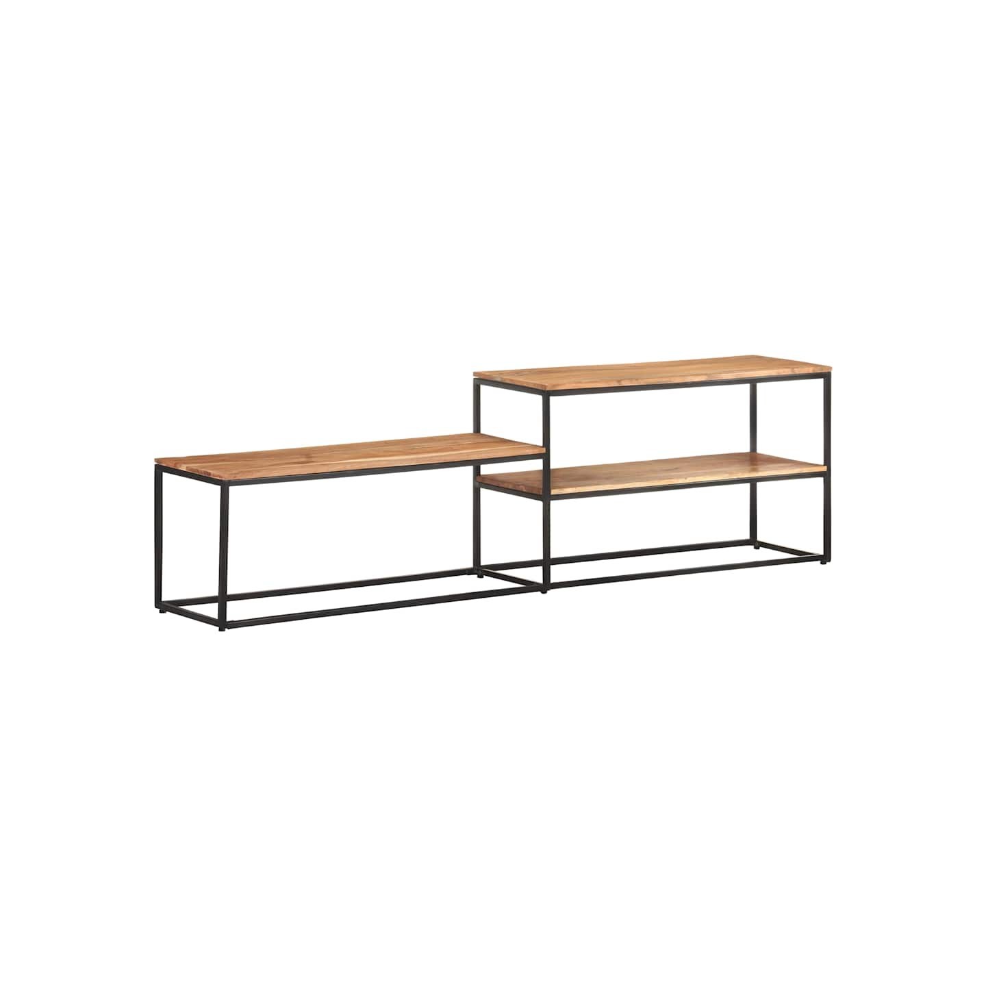 Meuble TV 180x30x50 cm Bois d'acacia massif
