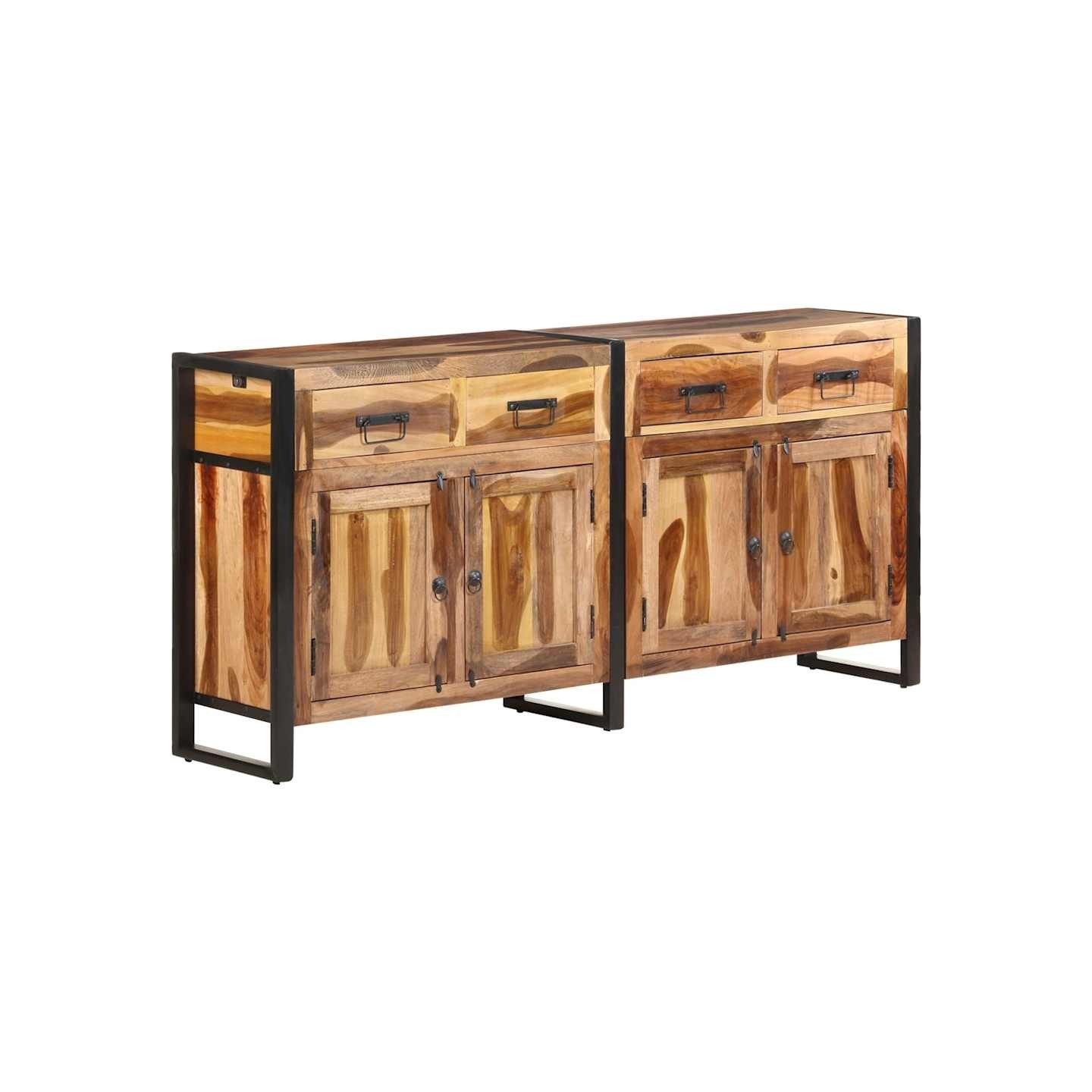 Buffet 172x35x80 cm Bois d'acacia solide avec finition miel