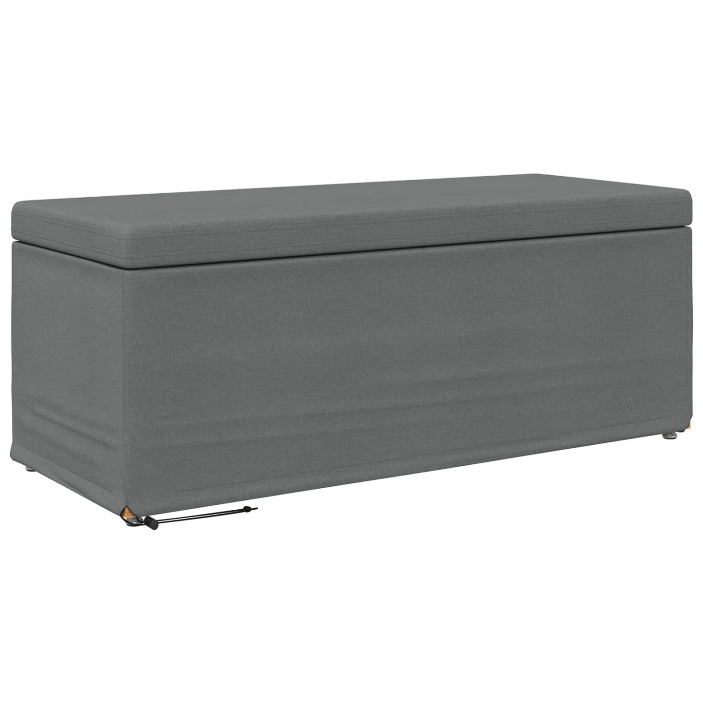Tabouret Gris foncé 101 x 41 x 40 cm Tissu et bois stratifié