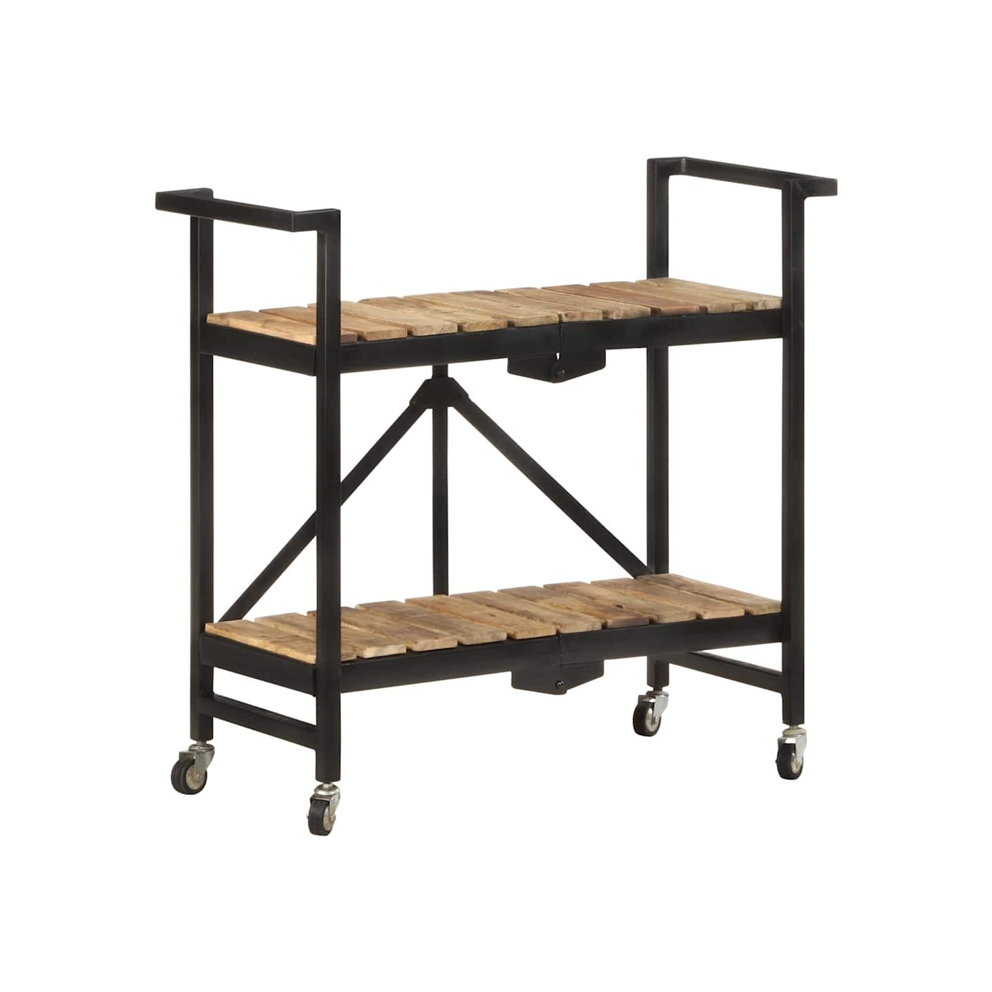 Chariot de cuisine 87x36x81 cm Bois massif de manguier