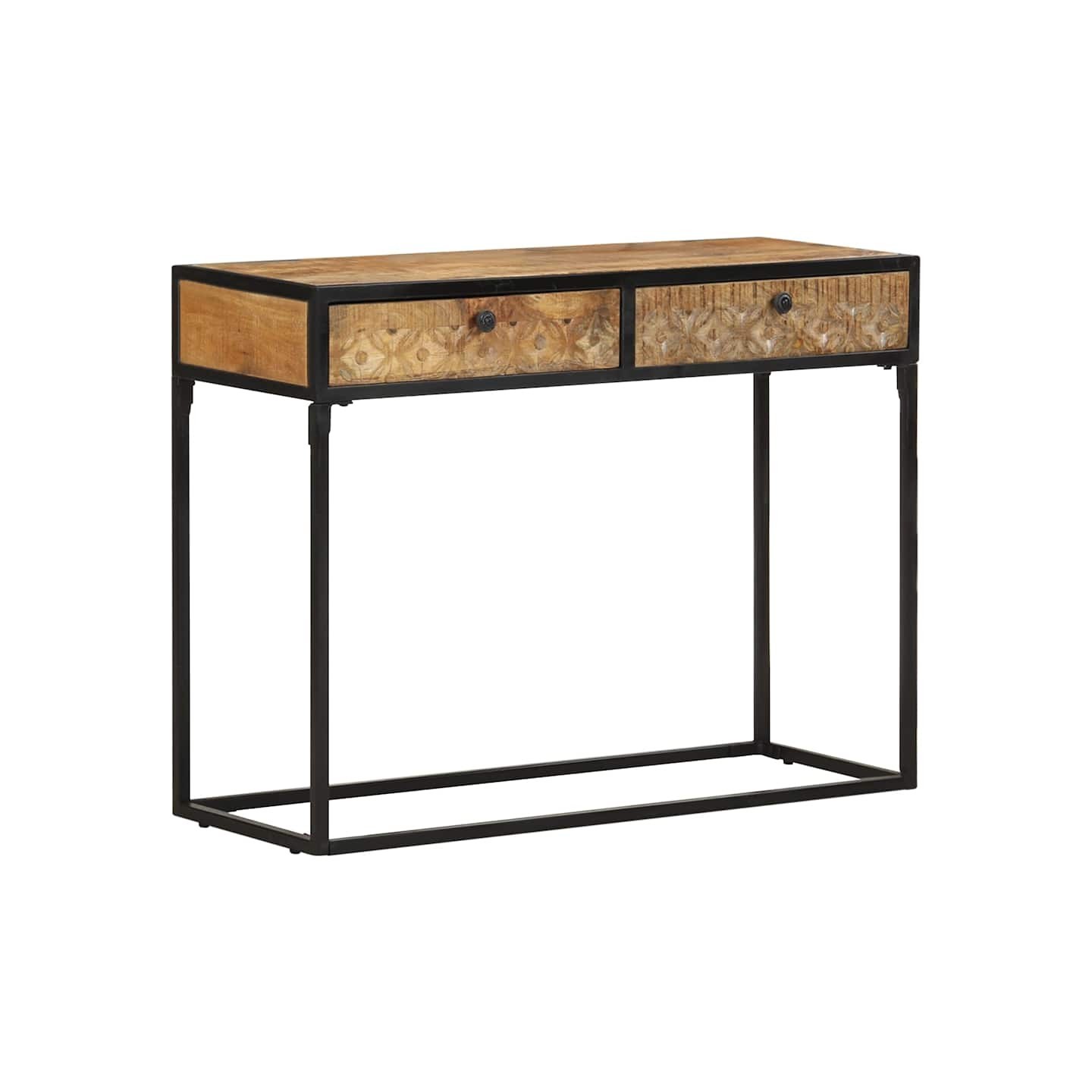 Table console 100x35x75 cm Bois de manguier massif