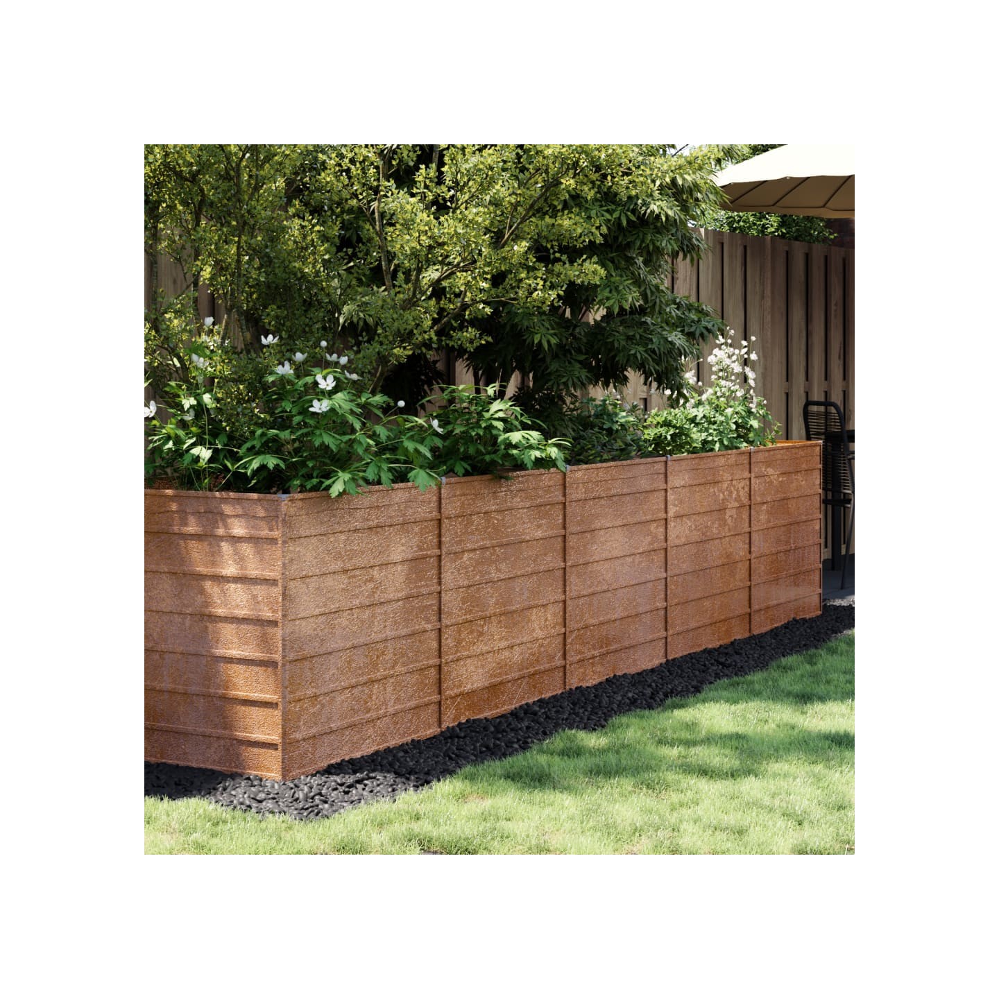 Galets polis 10 kg noir 2-5 cm