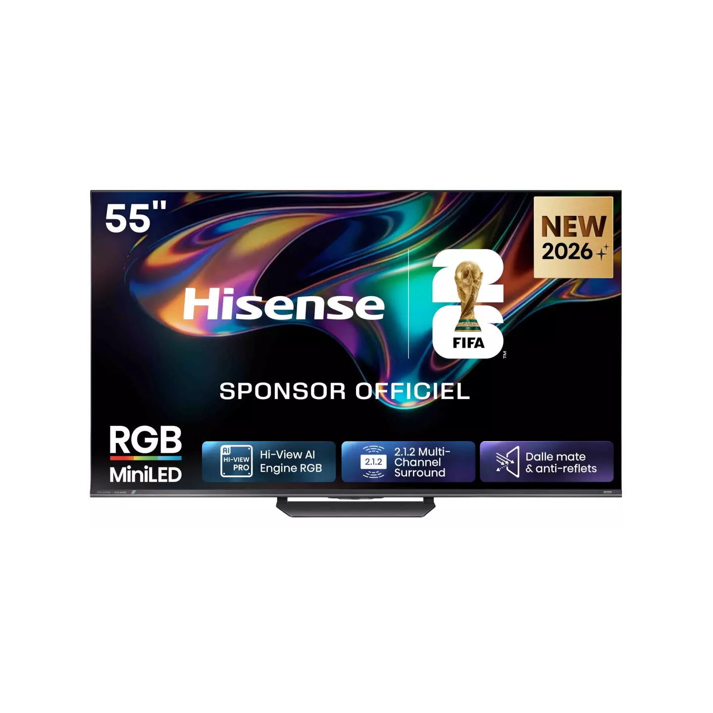 TV MiniLED Hisense 55UR8S 55" 4K 180 Hz 2500 nits | Nimestore