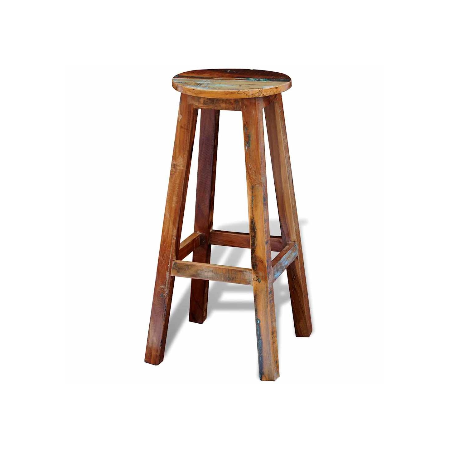 Tabouret de bar Bois de récupération massif