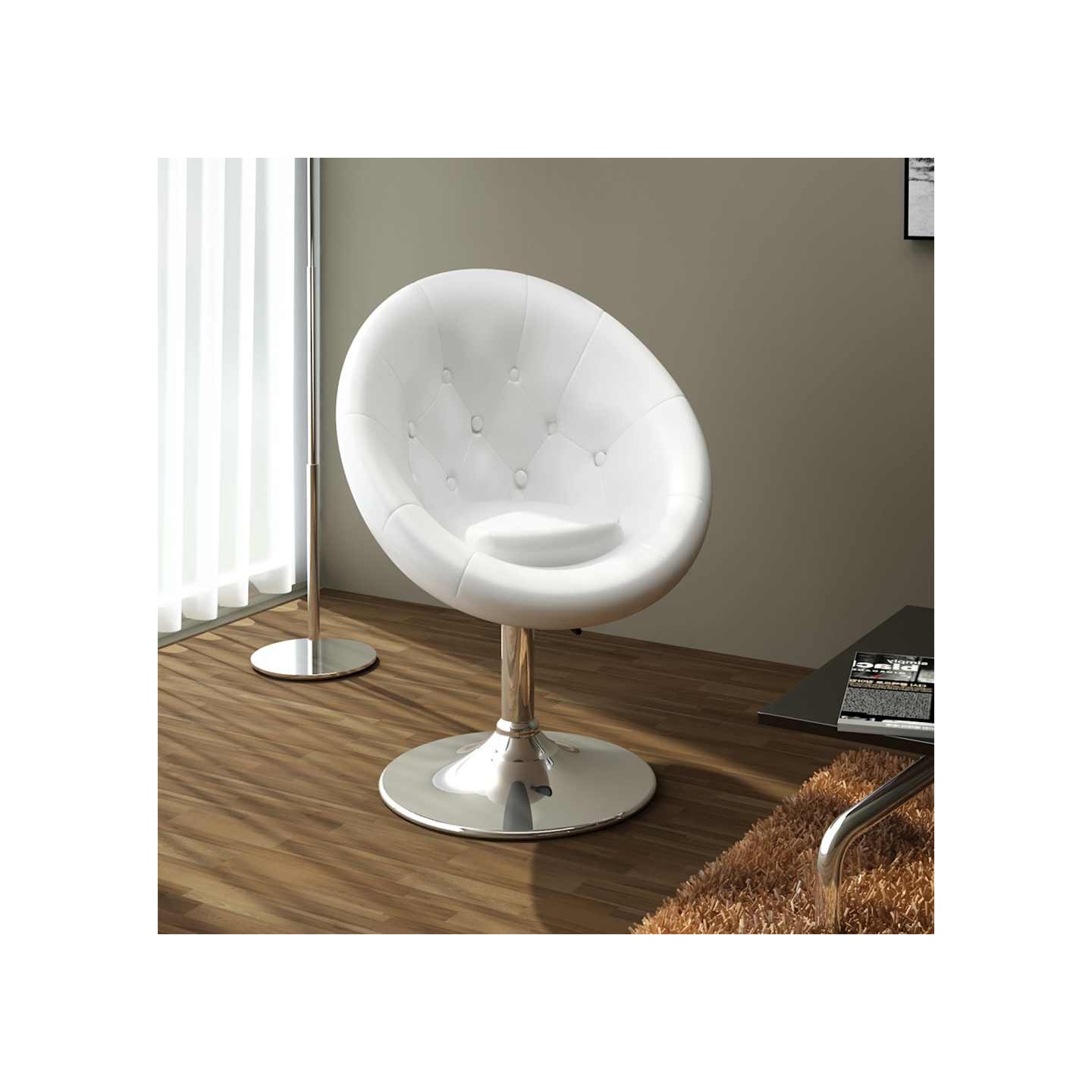 Tabouret de bar Blanc Similicuir