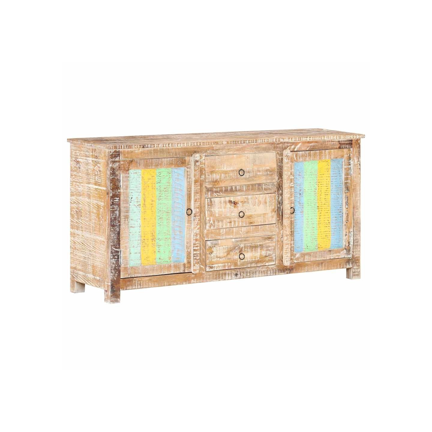 Buffet 151x40x75 cm Bois d'acacia brut