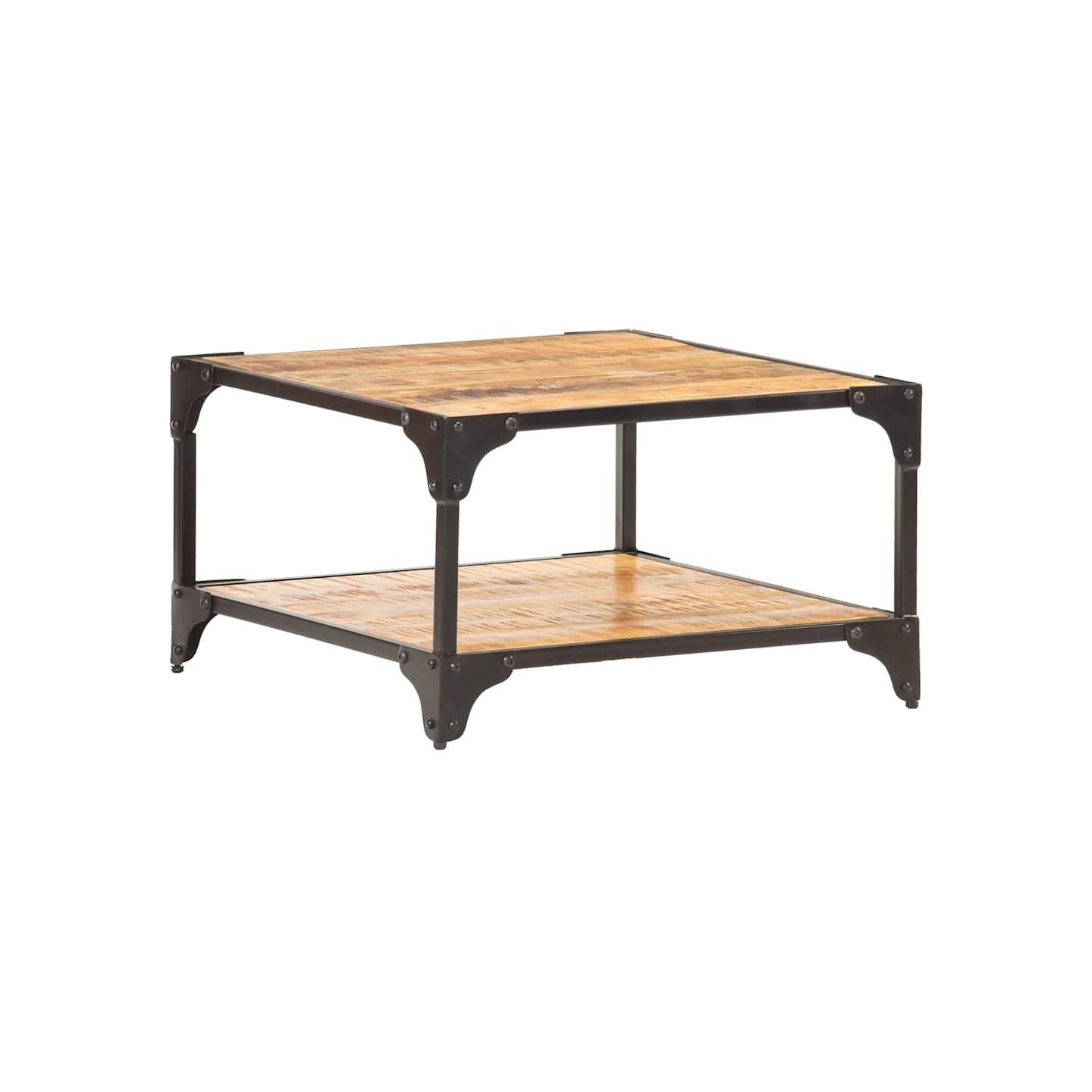 Table basse 60x60x35 cm Bois de manguier massif