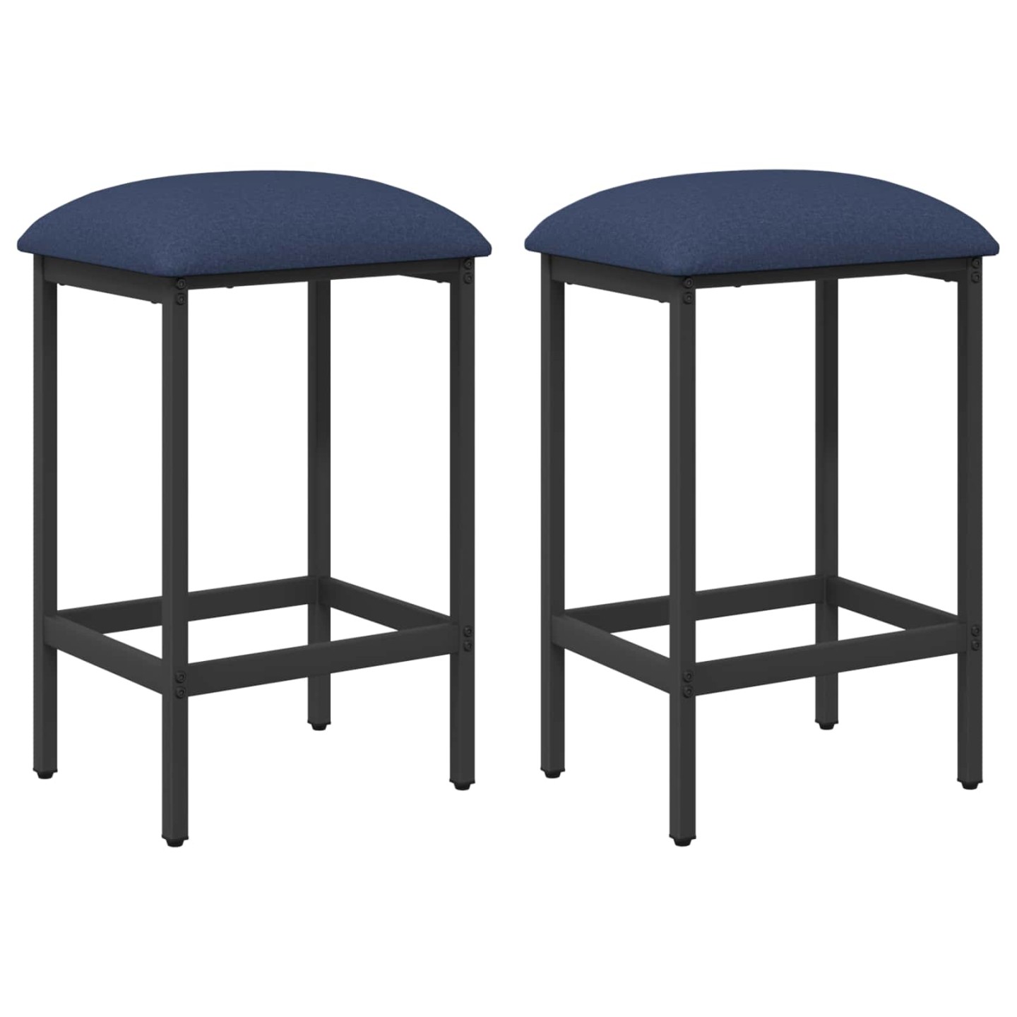 Tabouret de bar 2 pc Bleu 40 x 32 x 64 cm Bois d'ingénierie