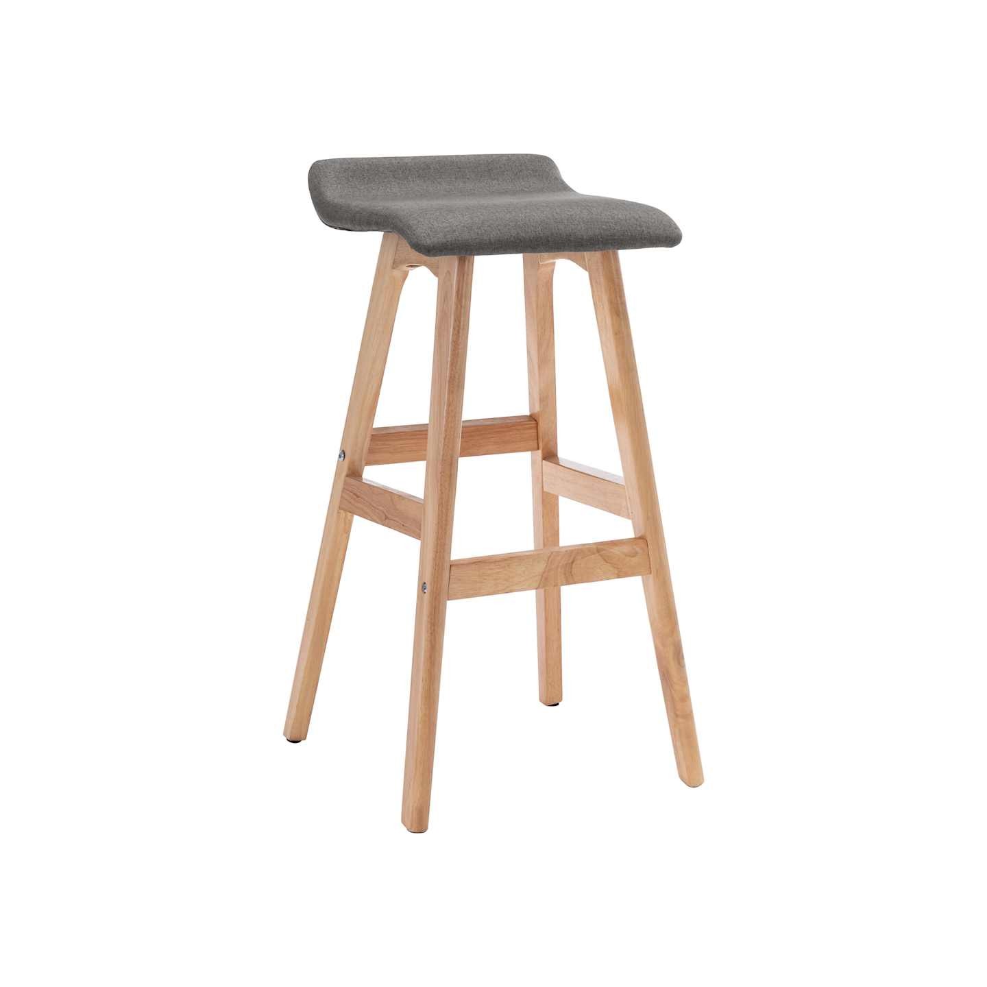 Chaise de bar Gris foncé Tissu