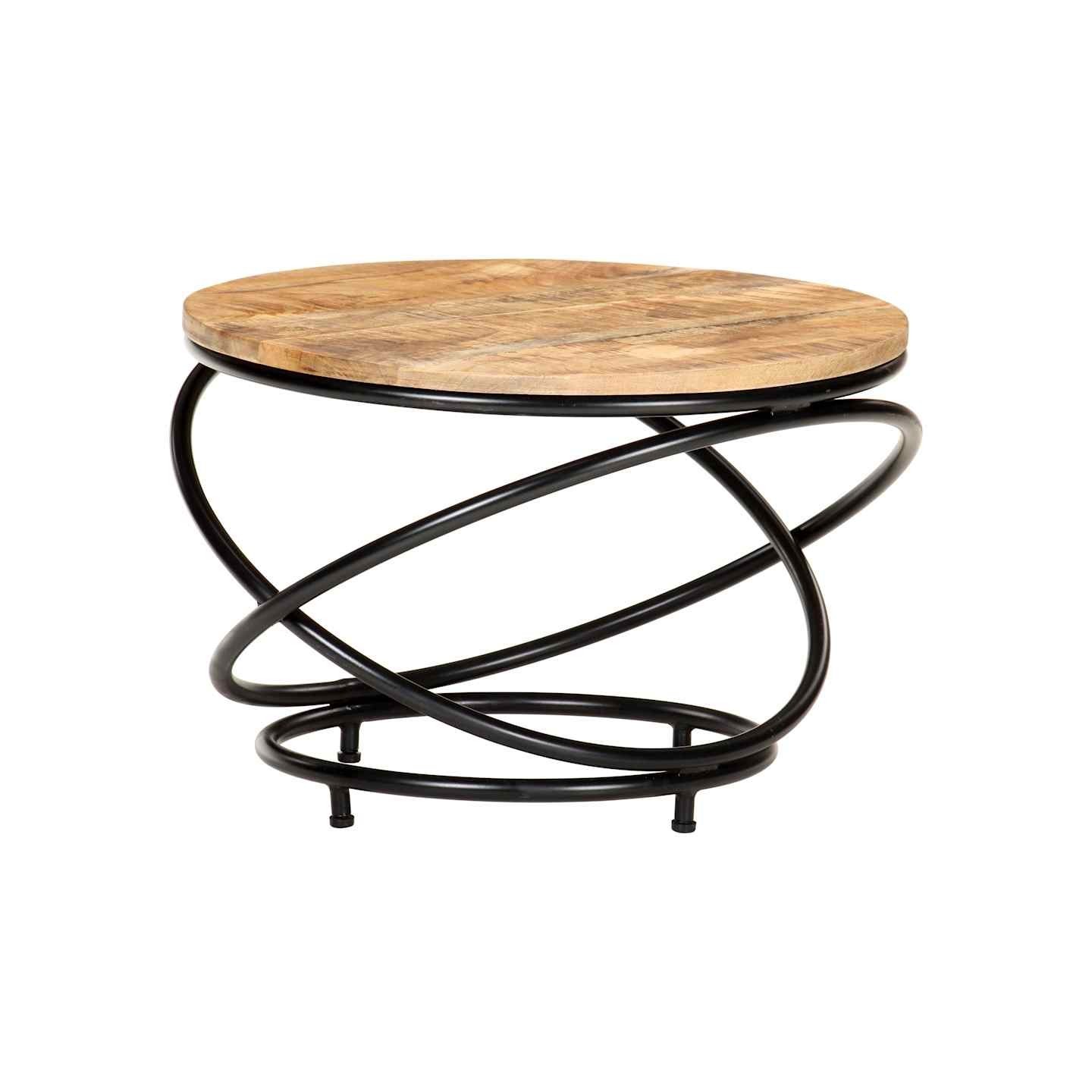 Table basse Noir 60x60x40 cm Bois massif de manguier brut