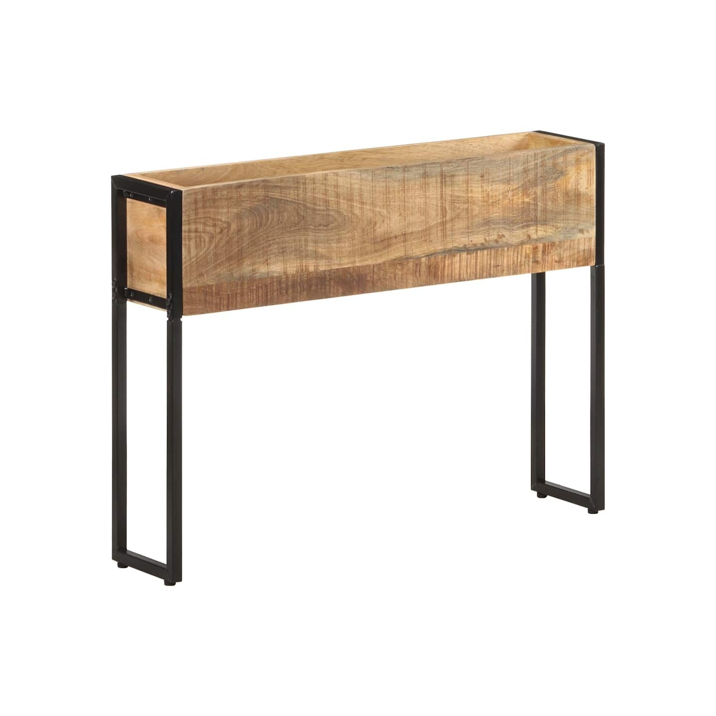 Jardinière 90x20x68 cm Bois de manguier brut
