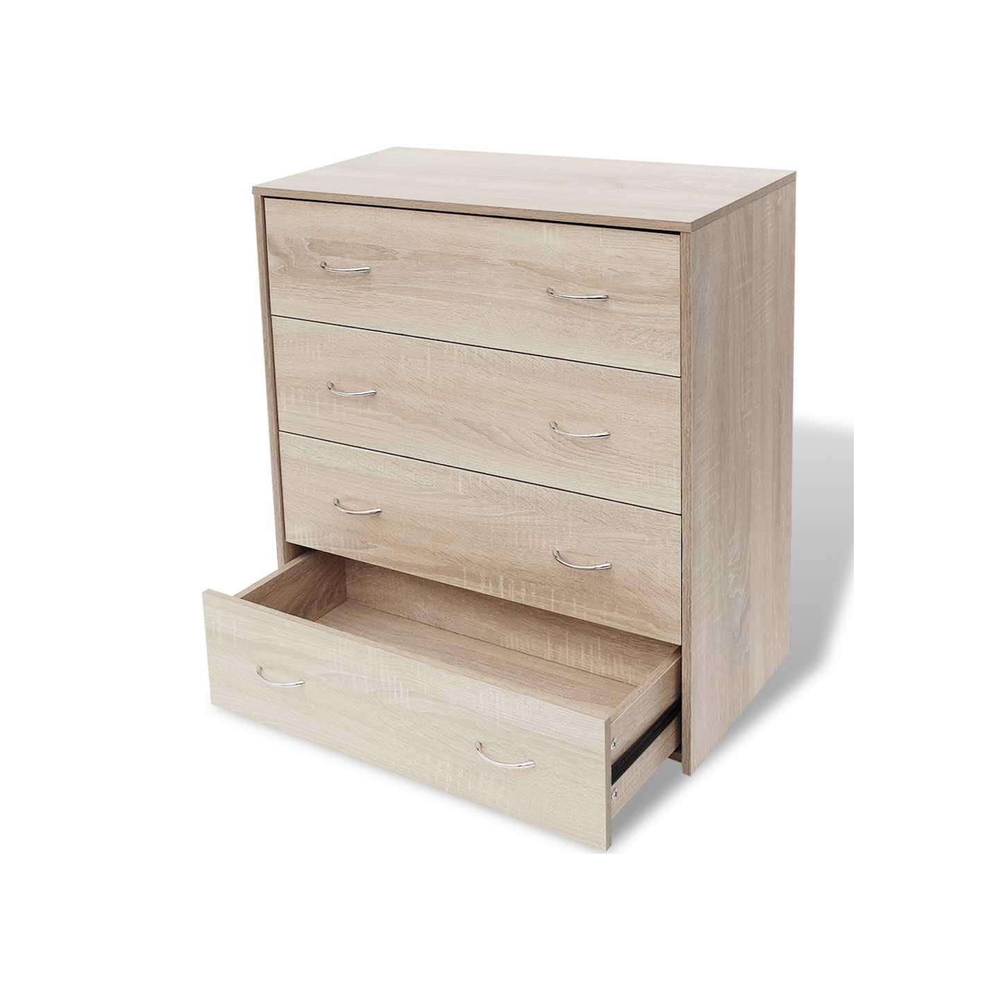 Buffet avec 4 tiroirs 60 x 30,5 x 71 cm Couleur de chêne