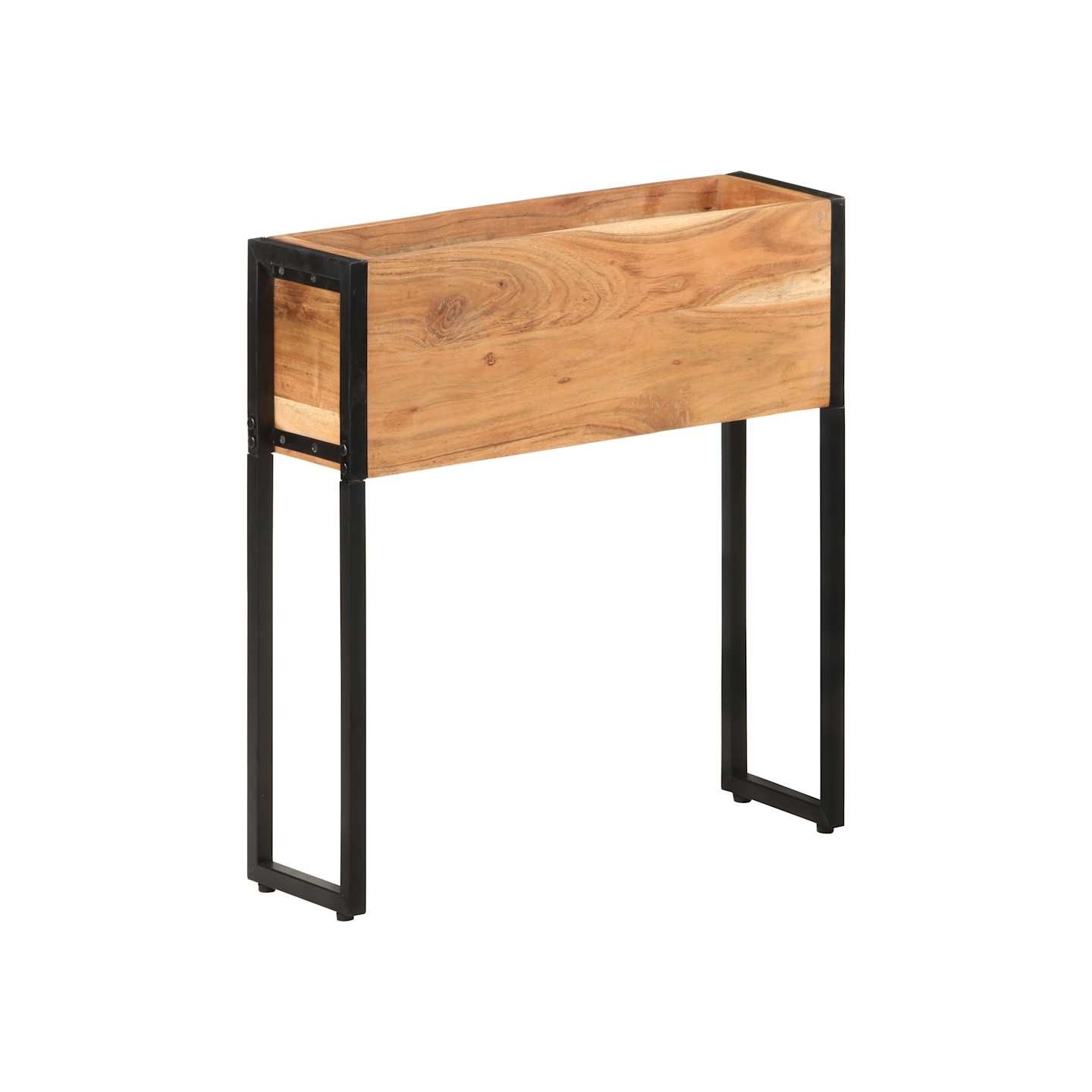 Jardinière 60x20x68 cm Bois massif d'acacia