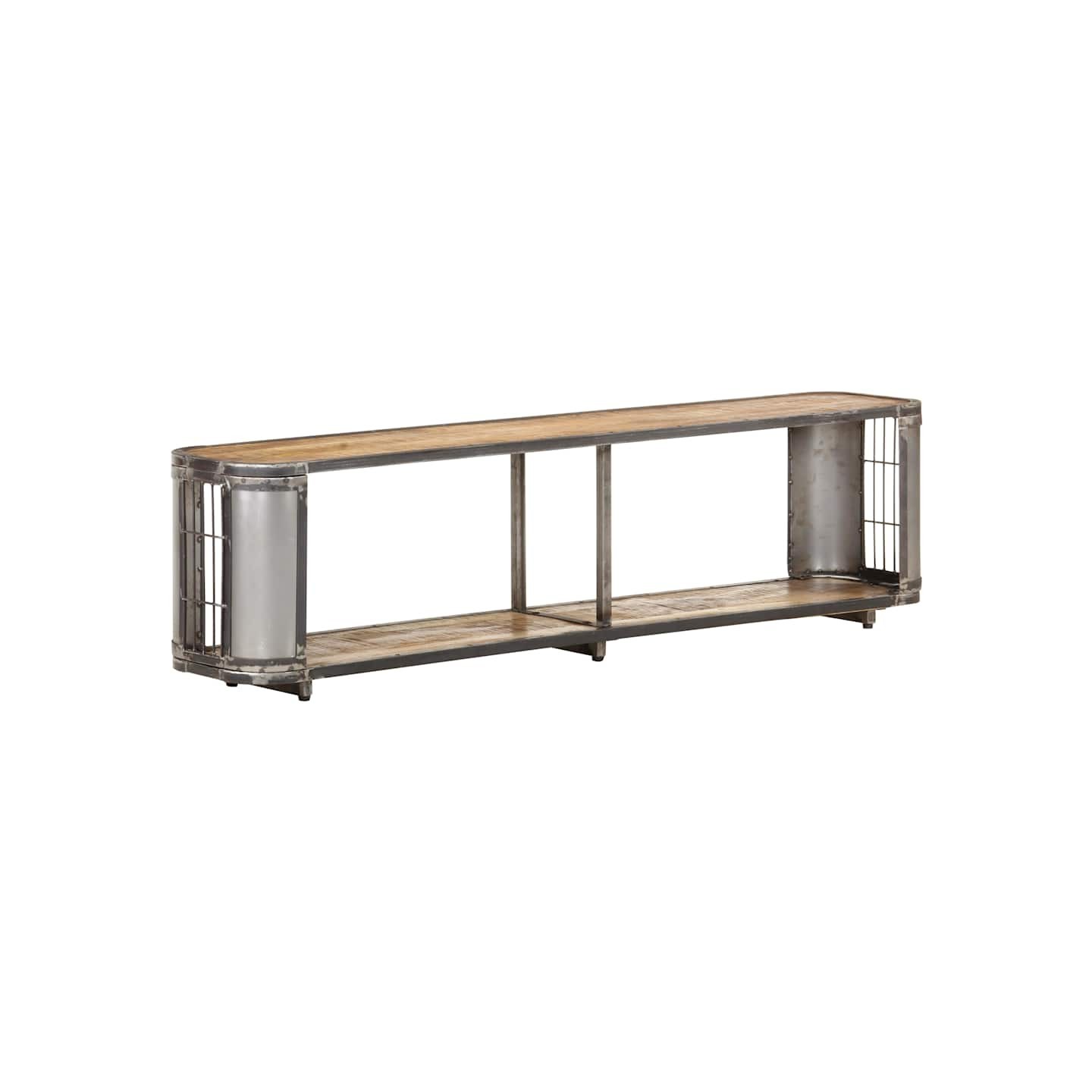 Meuble TV 150x30x40 cm Bois massif de manguier