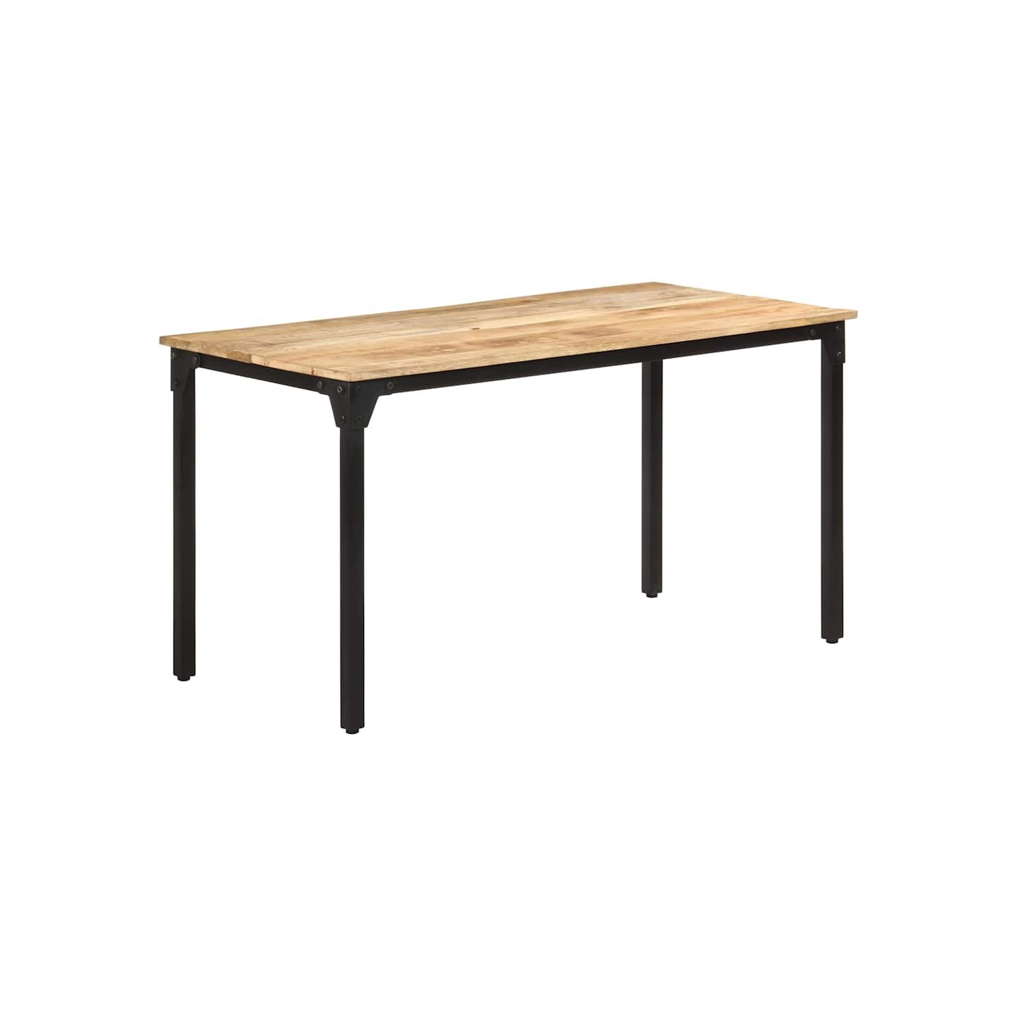 Table de salle à manger 140x70x76 cm Bois de manguier brut