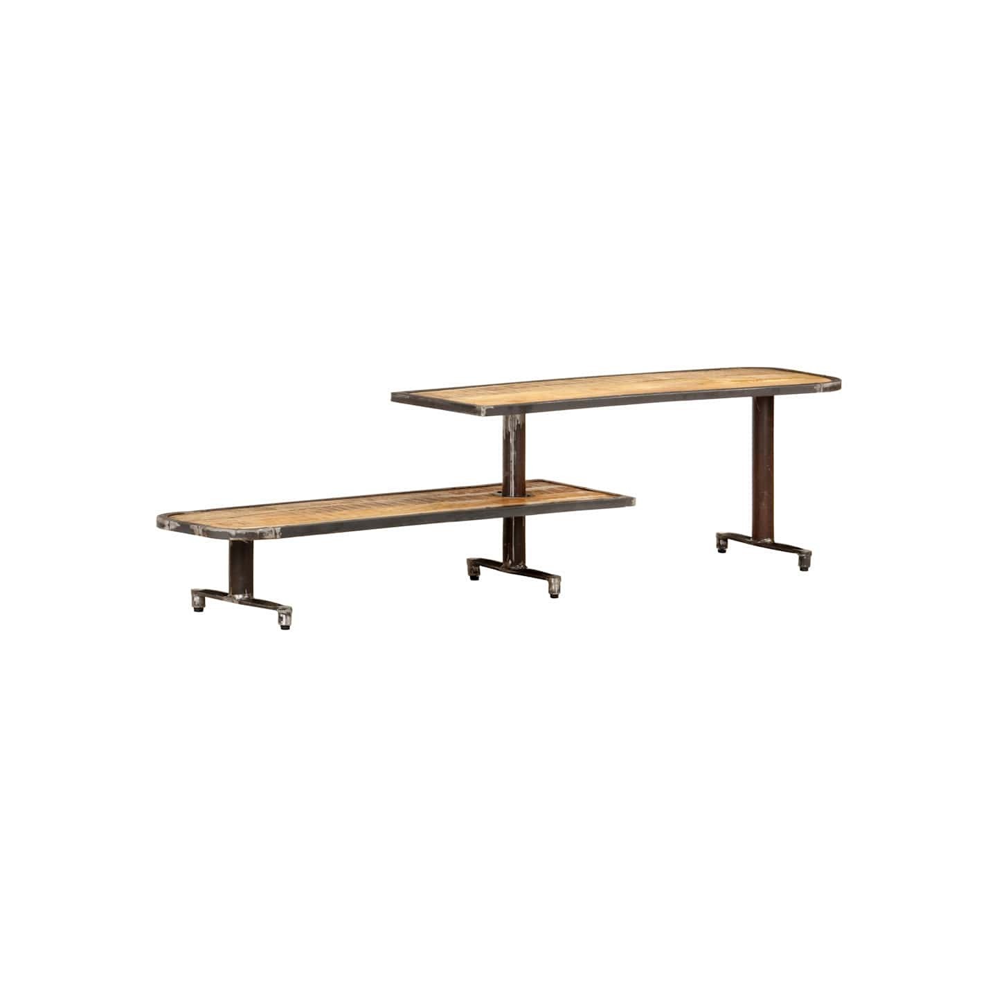Meuble TV 160x30x40 cm Bois de manguier massif