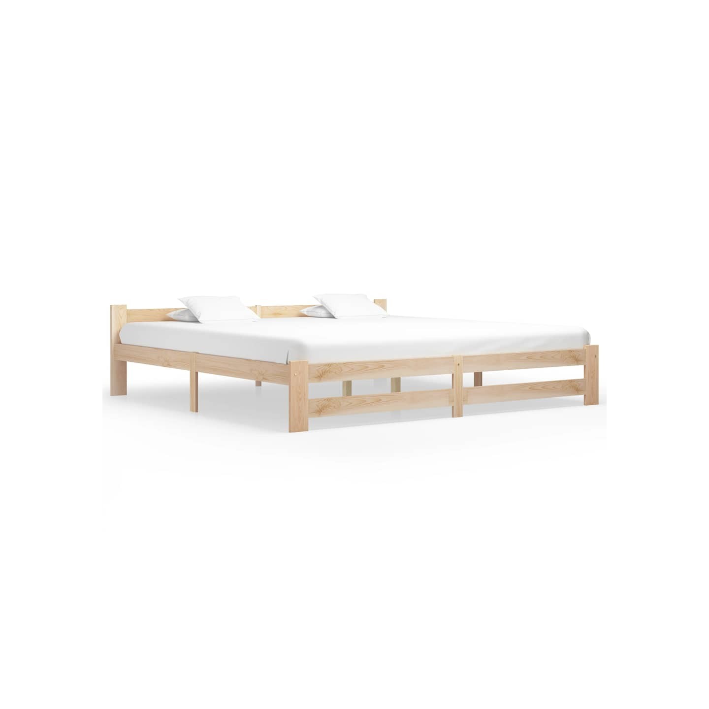 Cadre de lit sans matelas bois massif de pin 200x200 cm