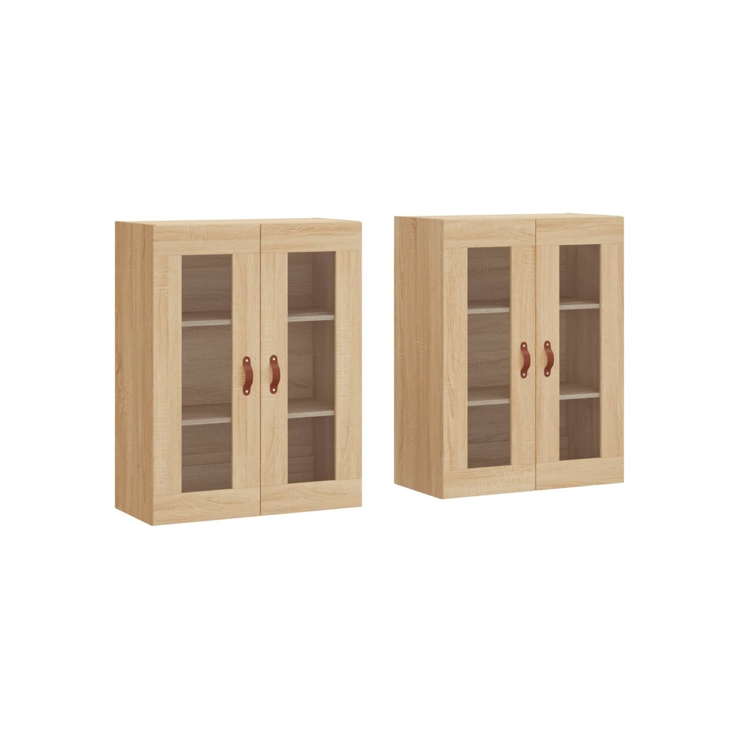 Armoires murales 2 pcs chêne sonoma bois d'ingénierie