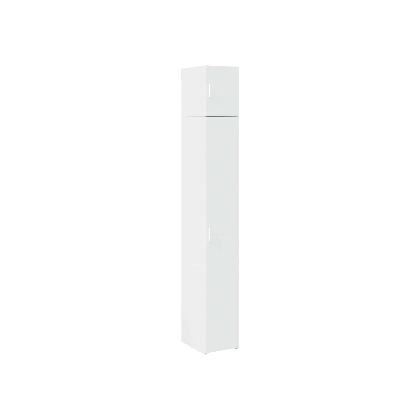 Armoire de rangement mince blanc 30x42,5x225 cm