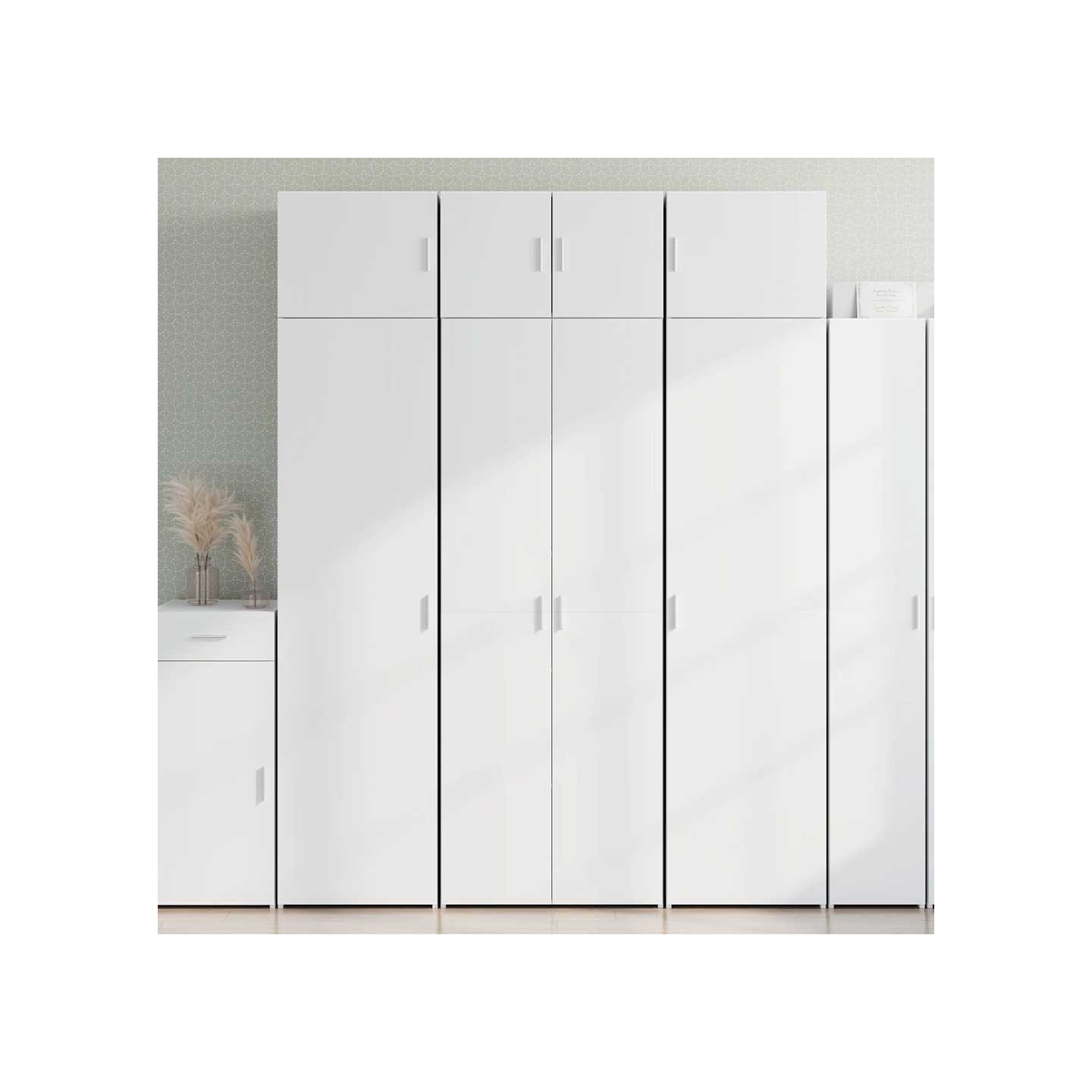 Armoire de rangement blanc 70x42,5x225 cm bois d'ingénierie