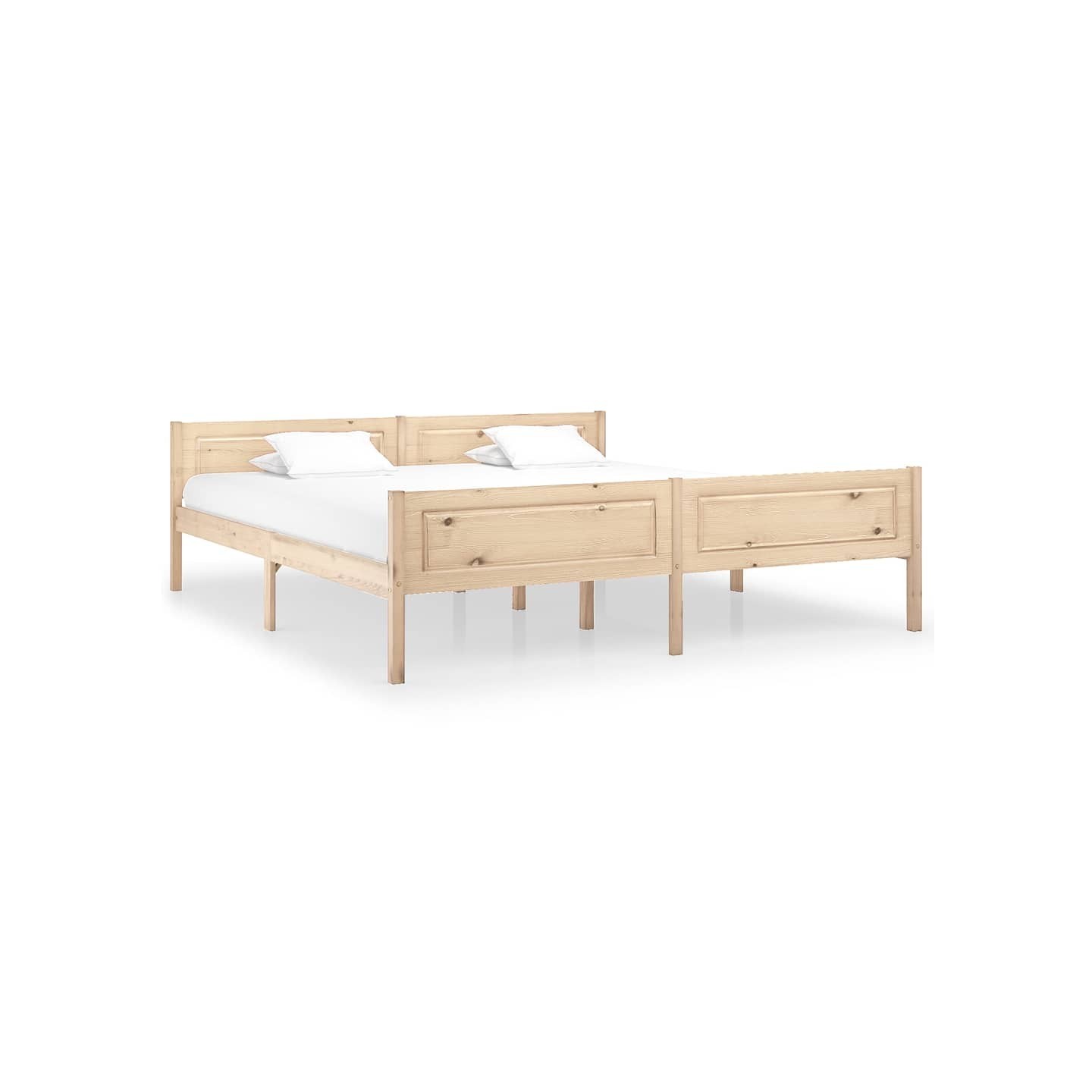 Cadre de lit sans matelas bois massif de pin 180x200 cm