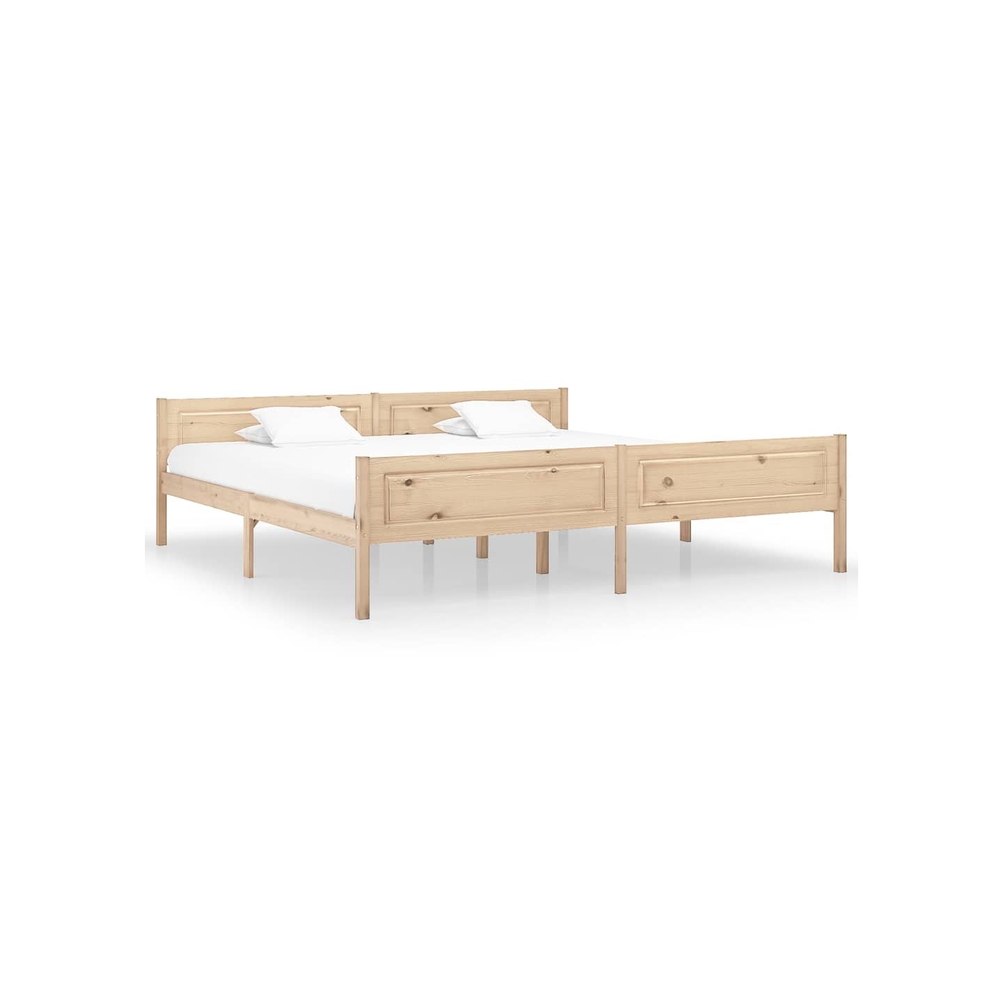 Cadre de lit sans matelas bois massif de pin 200x200 cm