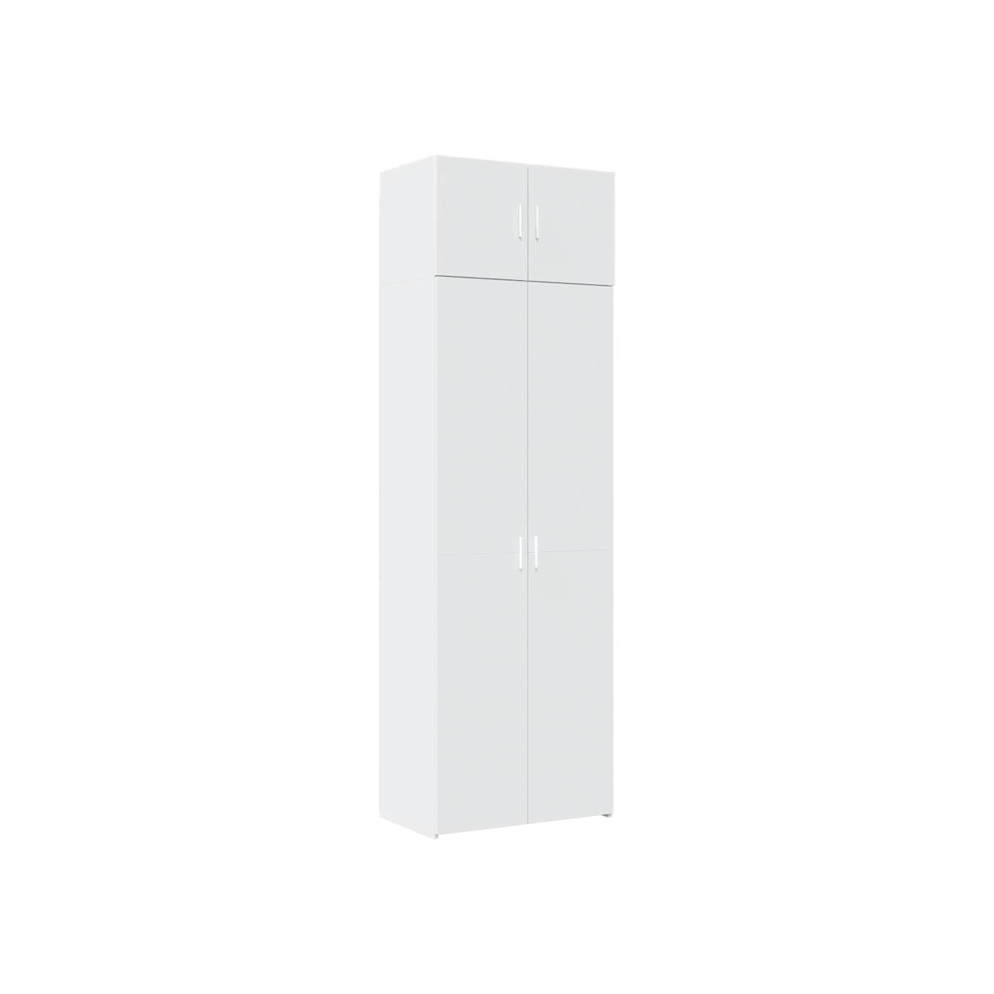 Armoire de rangement blanc 70x42,5x225 cm bois d'ingénierie