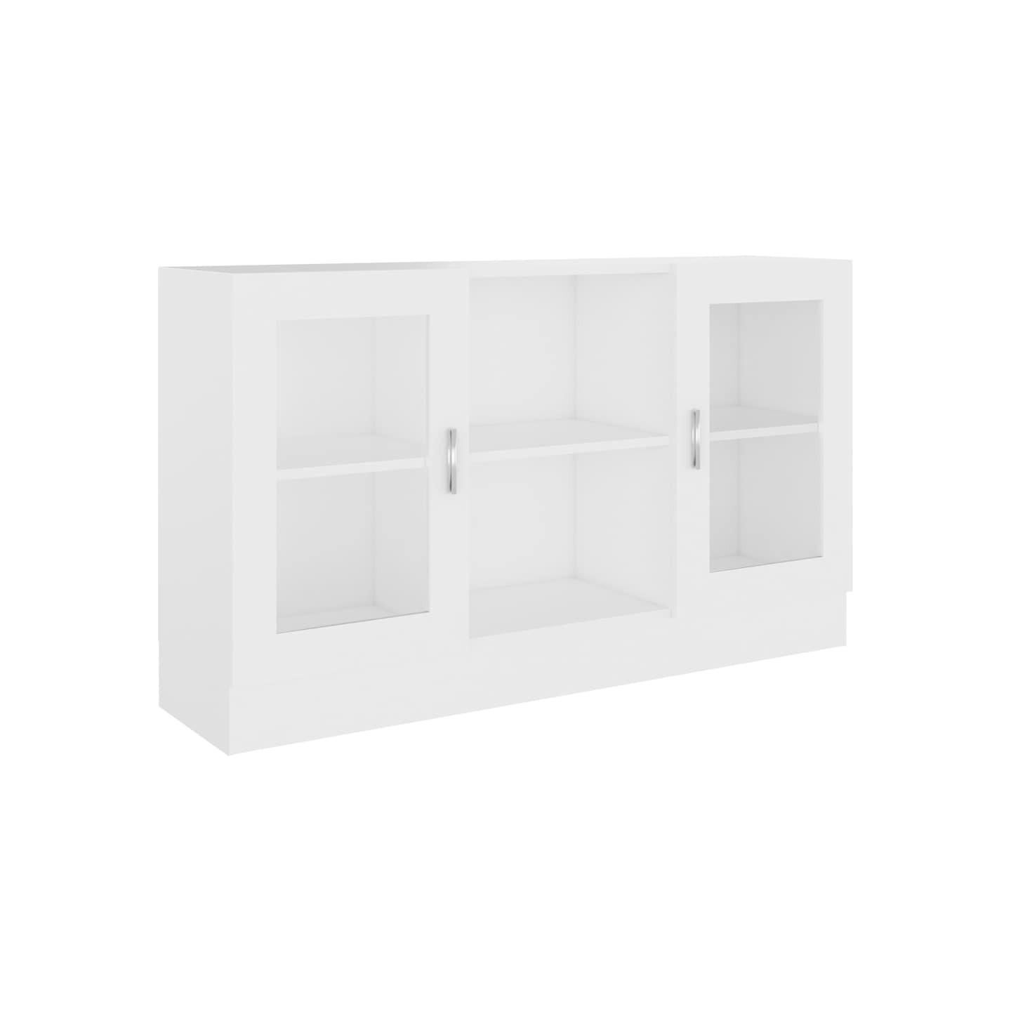 Armoire à vitrine Blanc 120x30,5x70 cm Bois d'ingénierie