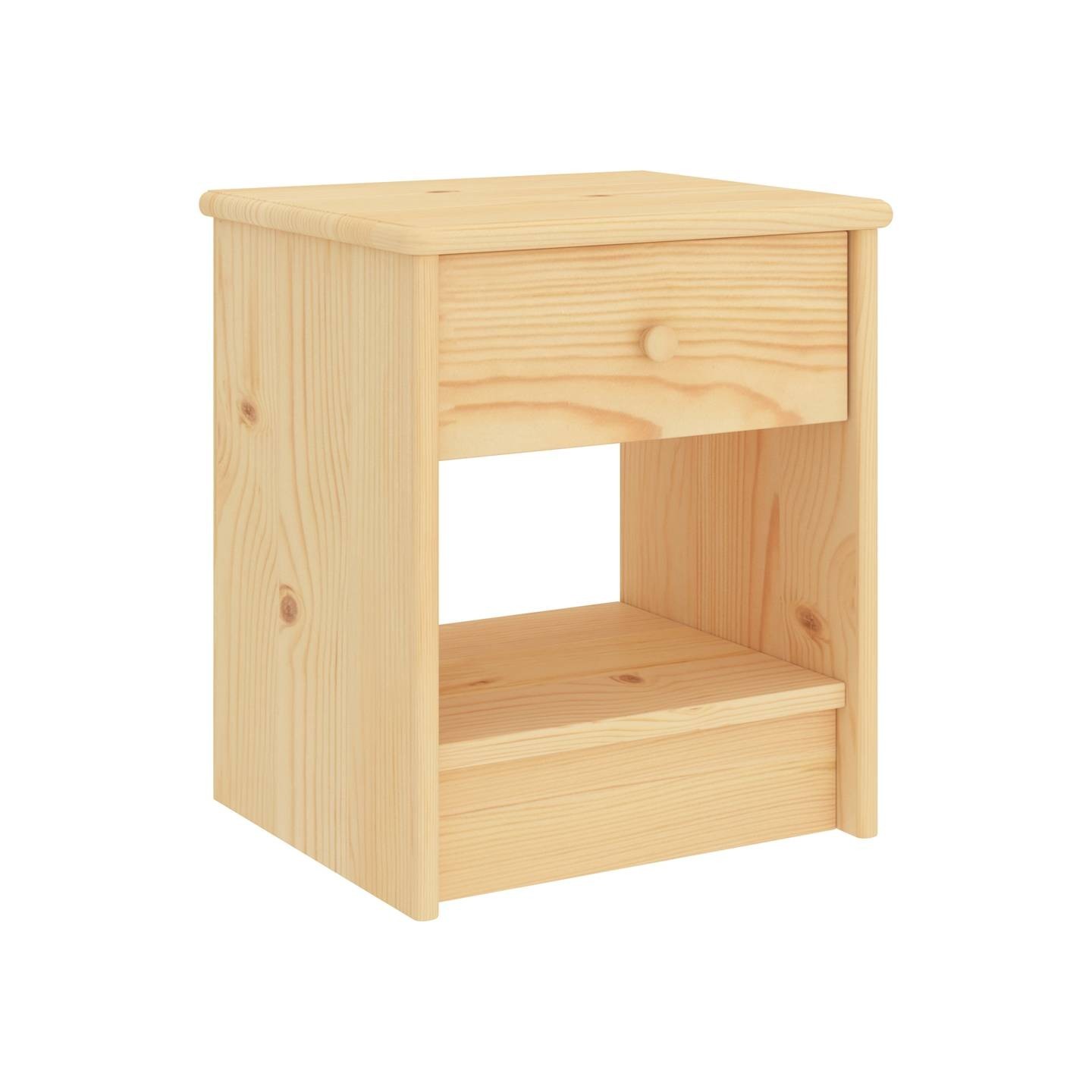 Table de chevet naturel 35x30x40 cm bois de pin massif