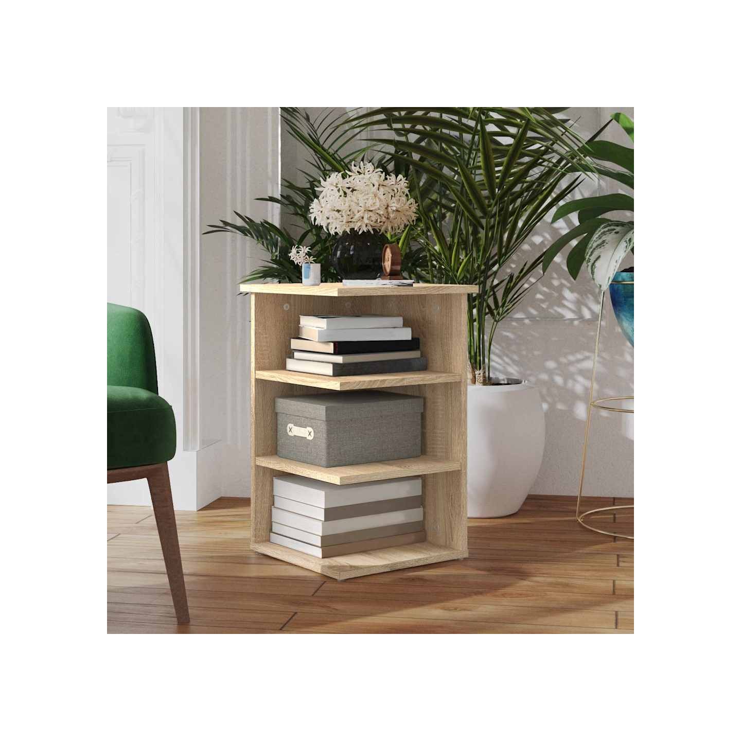 Armoire latérale chêne sonoma 35x35x55 cm bois d'ingénierie